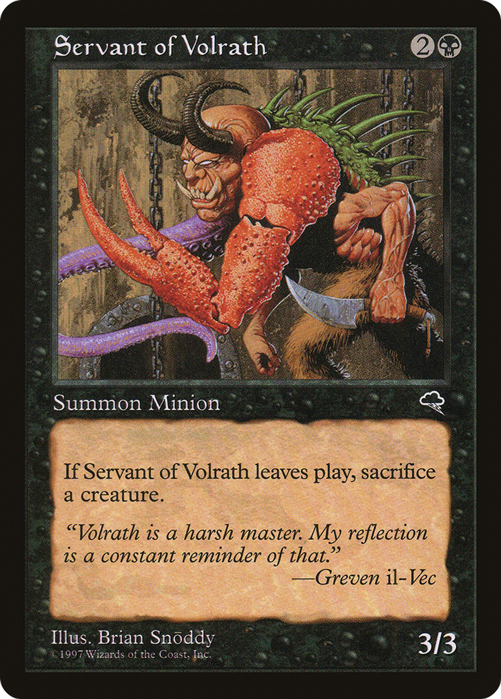 Servant of Volrath — Tempest — Magic: The Gathering