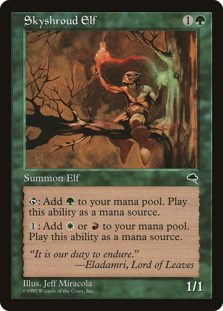 Skyshroud Elf — Tempest — Magic: The Gathering