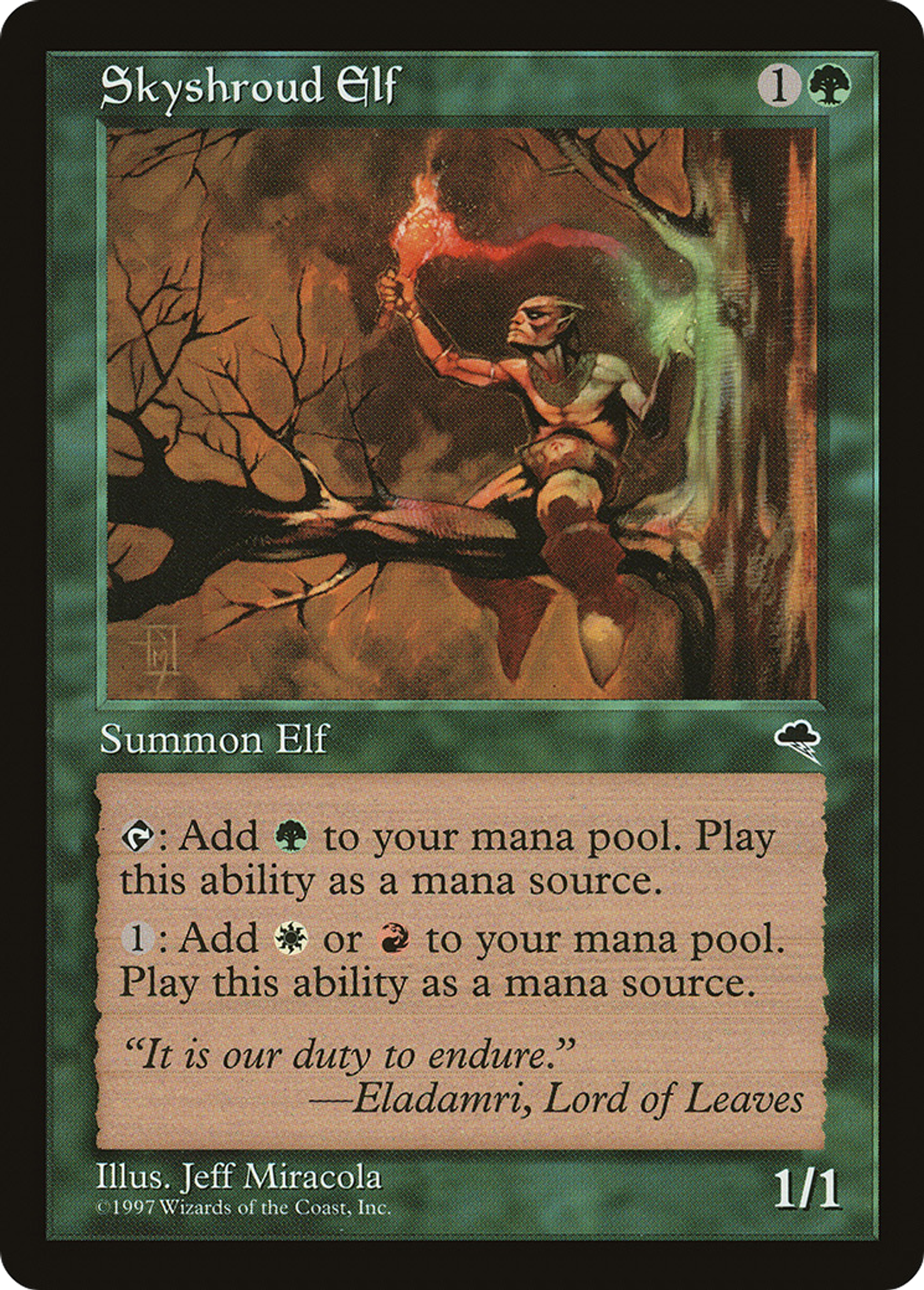 Skyshroud Elf — Tempest — Magic: The Gathering