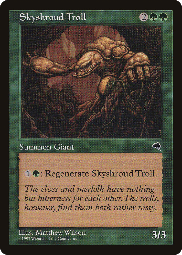Skyshroud Troll — Tempest — Magic: The Gathering
