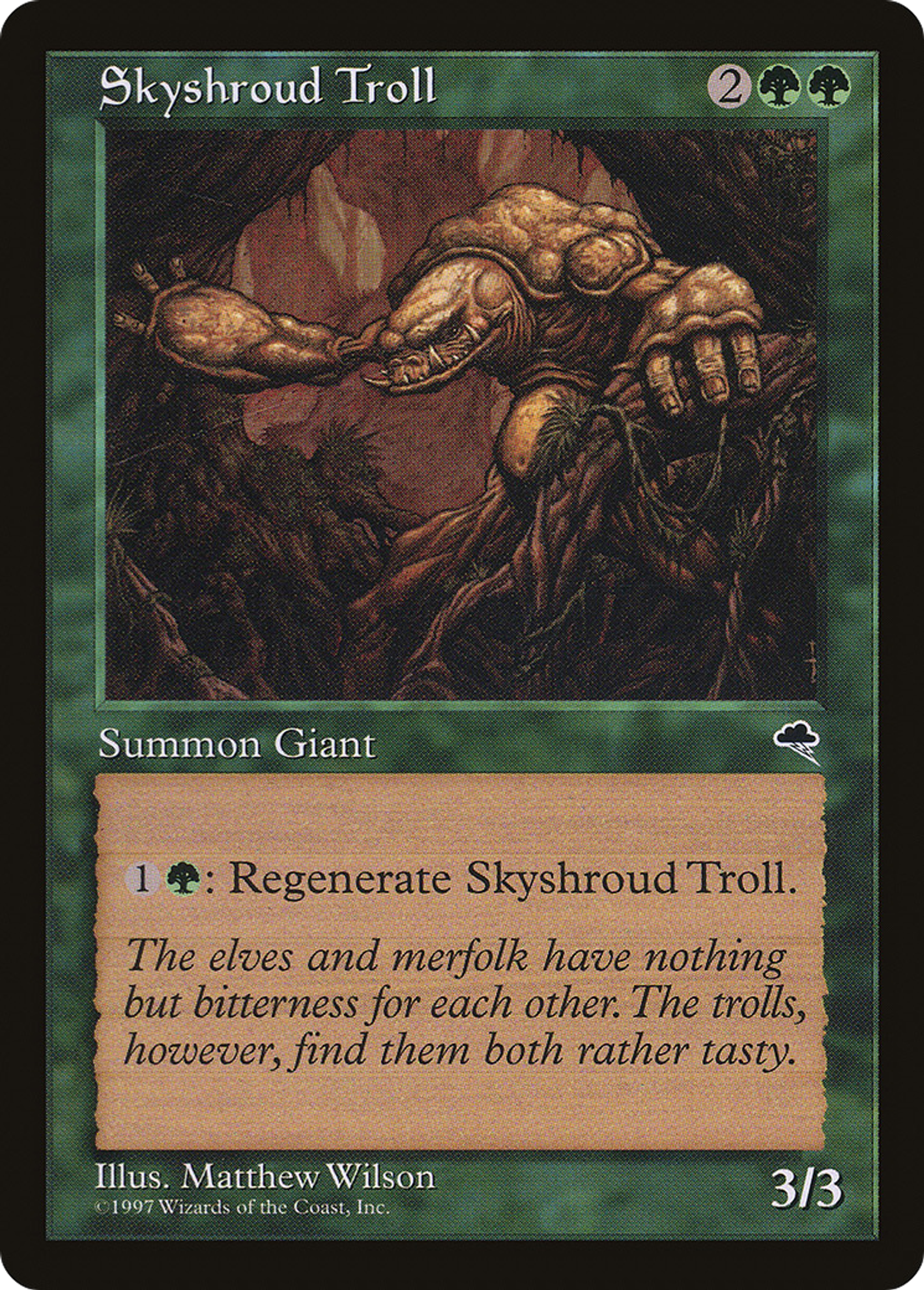 Skyshroud Troll — Tempest — Magic: The Gathering