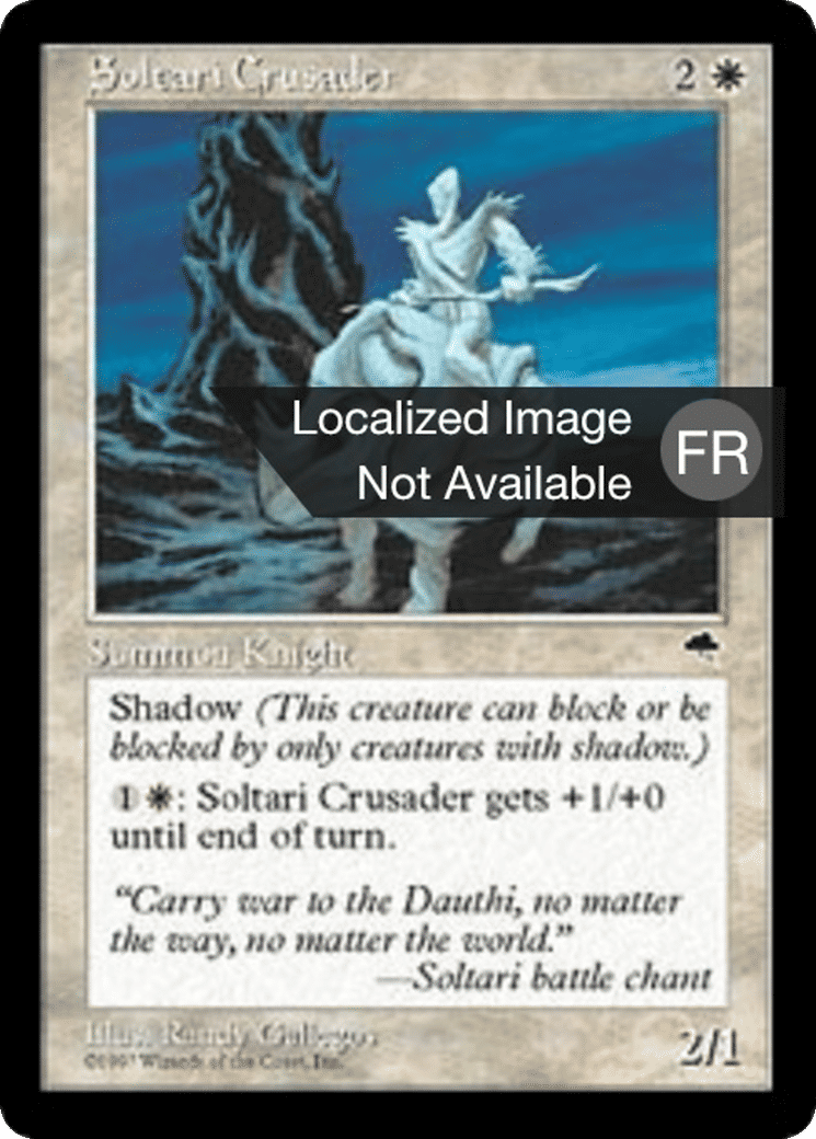Guerrier sacré soltari — Tempest — Magic: The Gathering