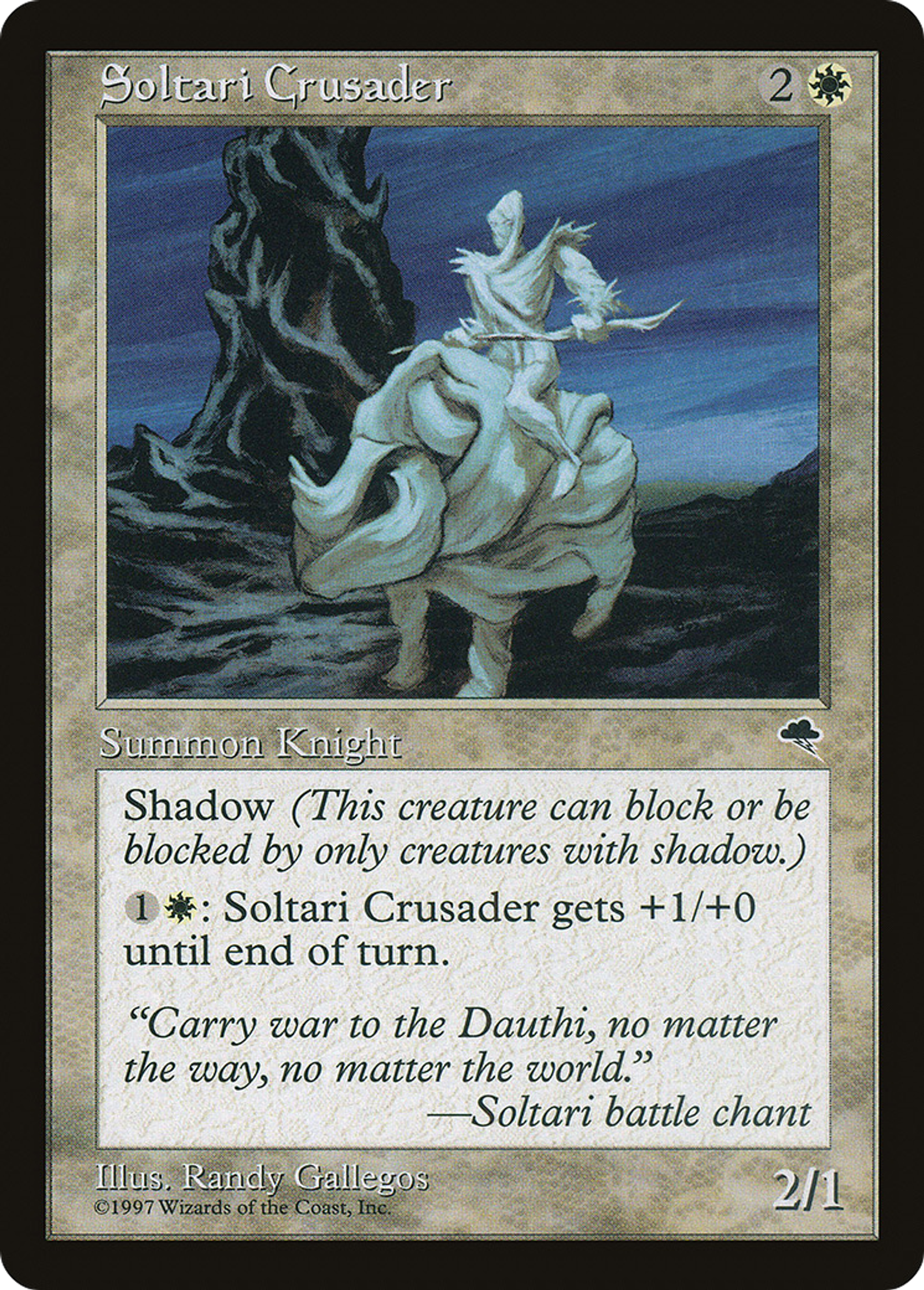 Soltari Crusader — Tempest — Magic: The Gathering