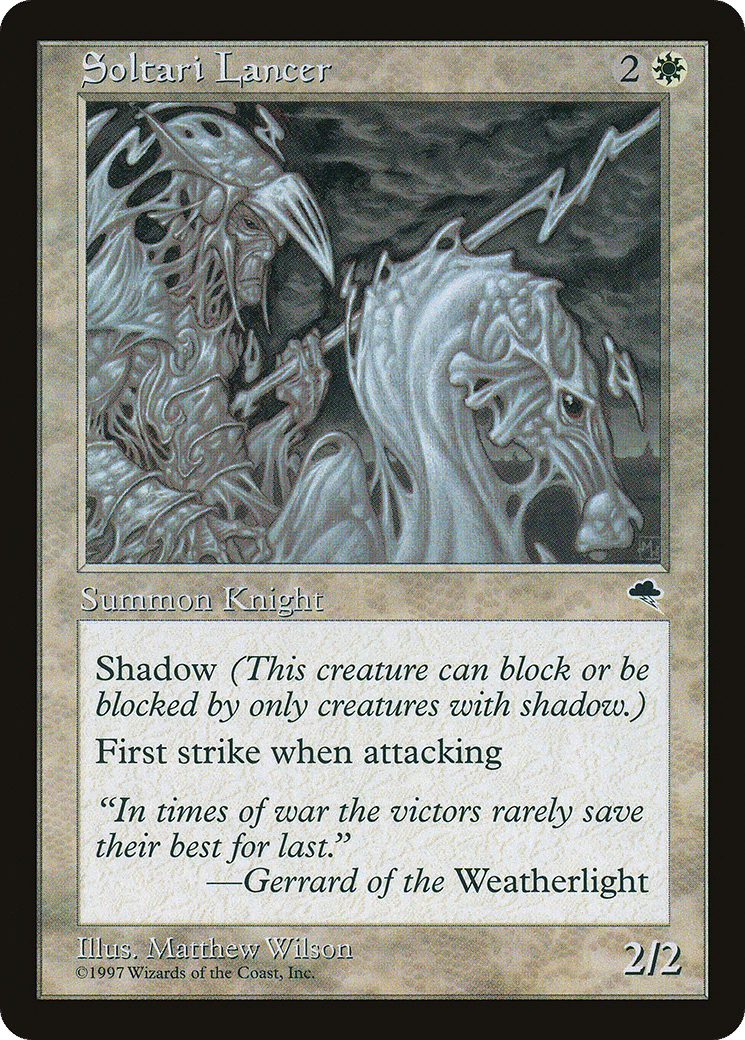 Soltari Lancer — Tempest — Magic: The Gathering