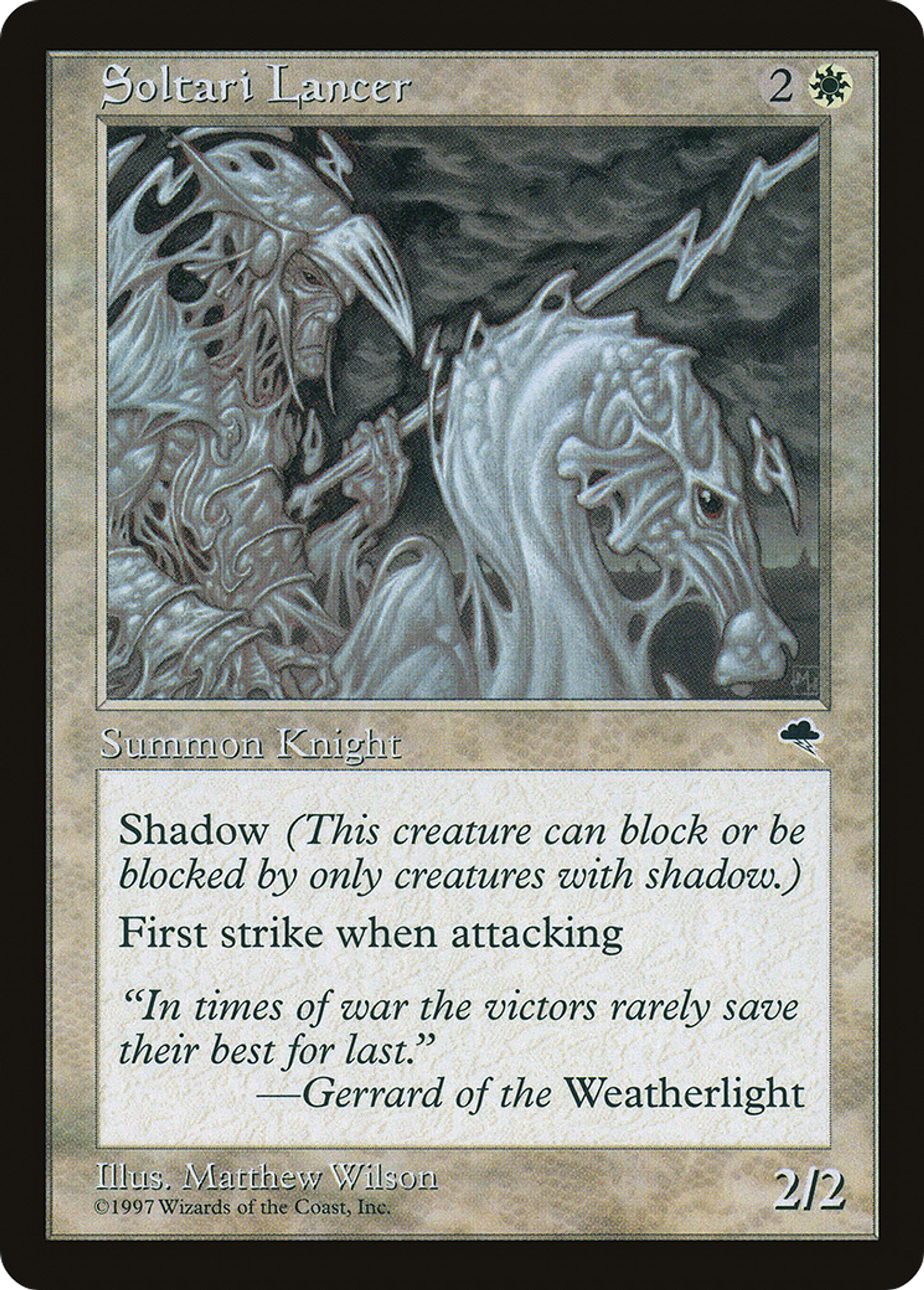 Soltari Lancer — Tempest — Magic: The Gathering