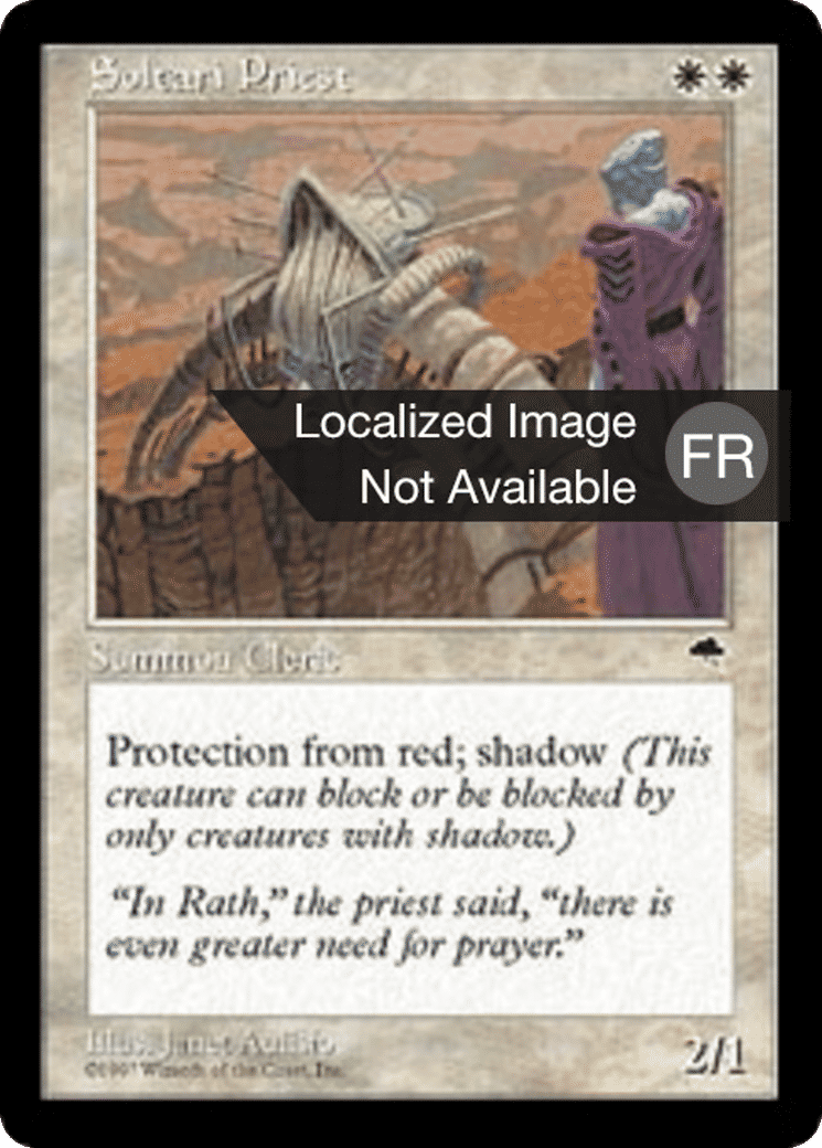 Prêtre soltari — Tempest — Magic: The Gathering