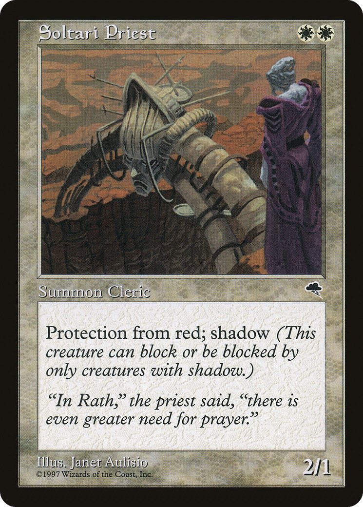Soltari Priest — Tempest — Magic: The Gathering