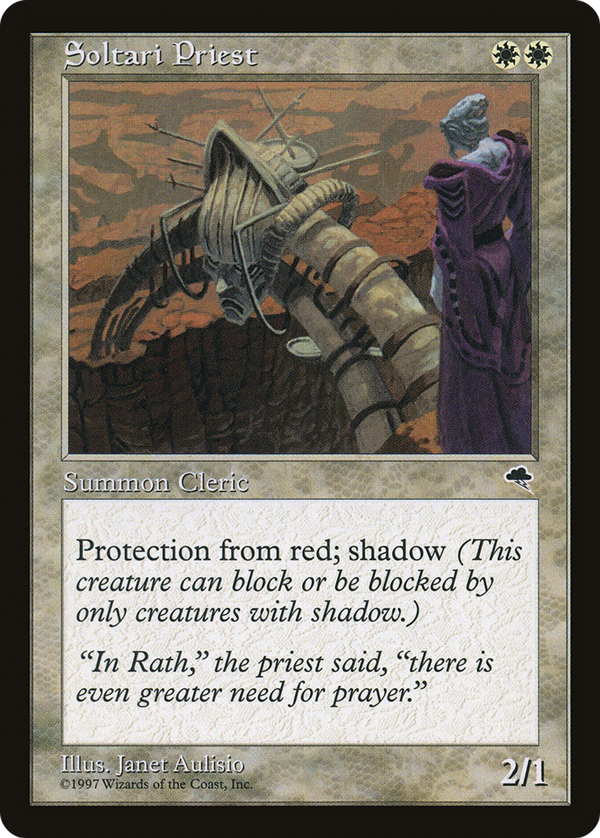 Soltari Priest — Tempest — Magic: The Gathering