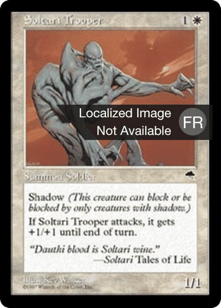 Troupier soltari — Tempest — Magic: The Gathering
