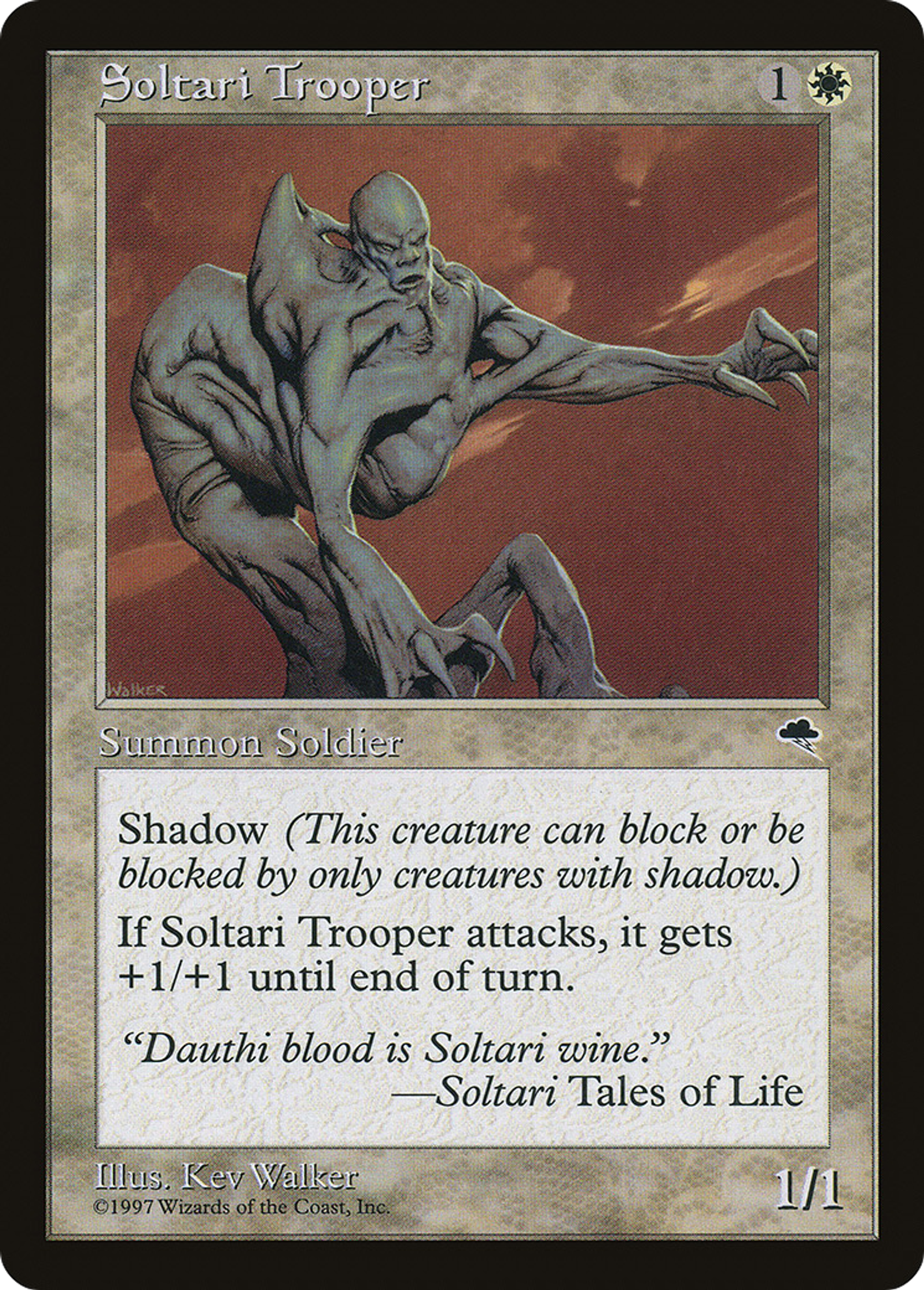 Soltari Trooper — Tempest — Magic: The Gathering