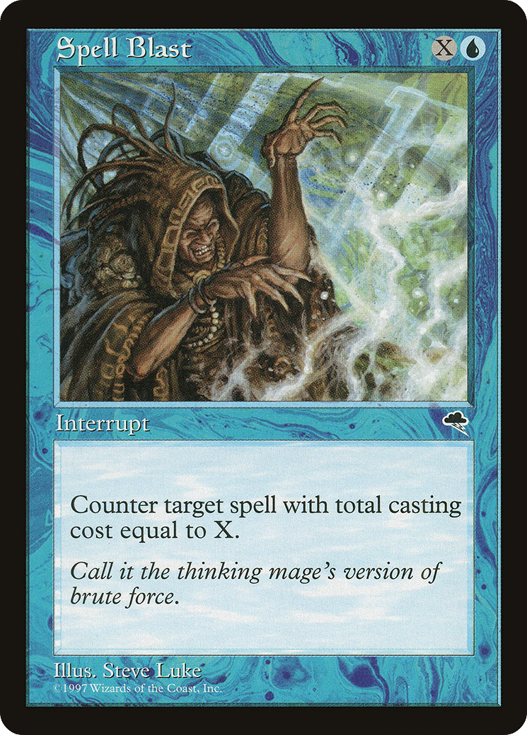 Spell Blast — Tempest — Magic: The Gathering