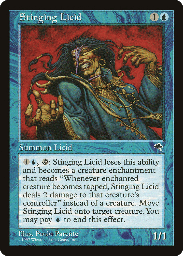 Stinging Licid — Tempest — Magic: The Gathering