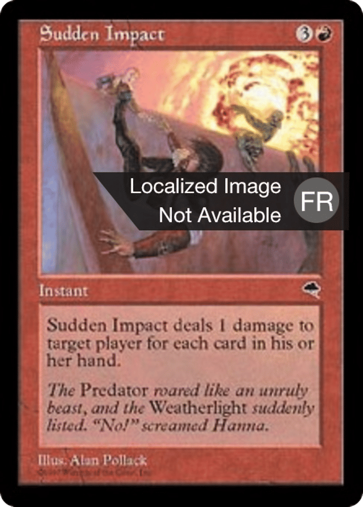 Choc soudain — Tempest — Magic: The Gathering
