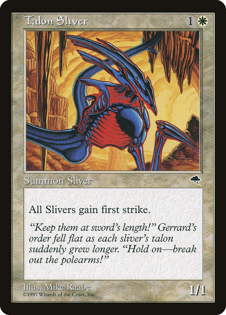 Talon Sliver — Tempest — Magic: The Gathering