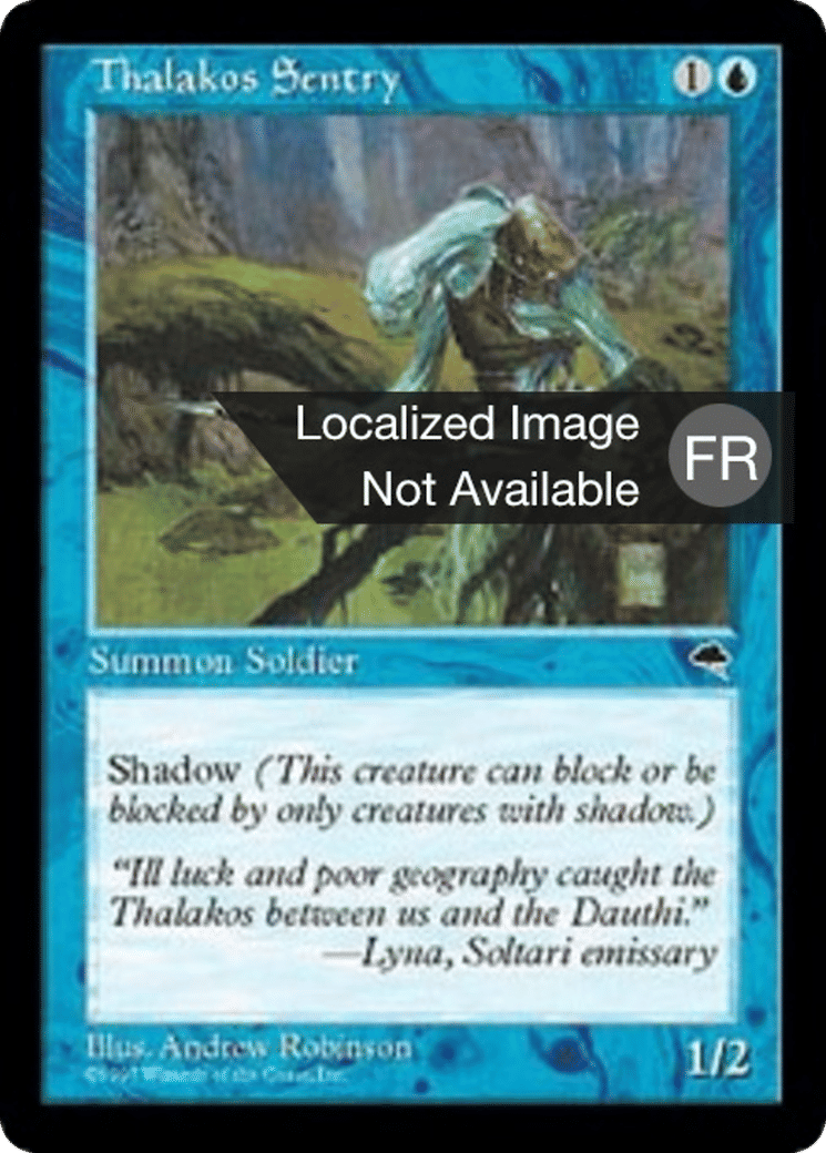 Sentinelle thalakose — Tempest — Magic: The Gathering