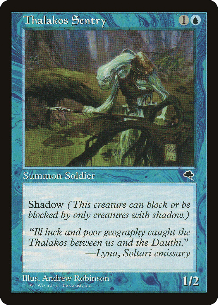 Thalakos Sentry — Tempest — Magic: The Gathering