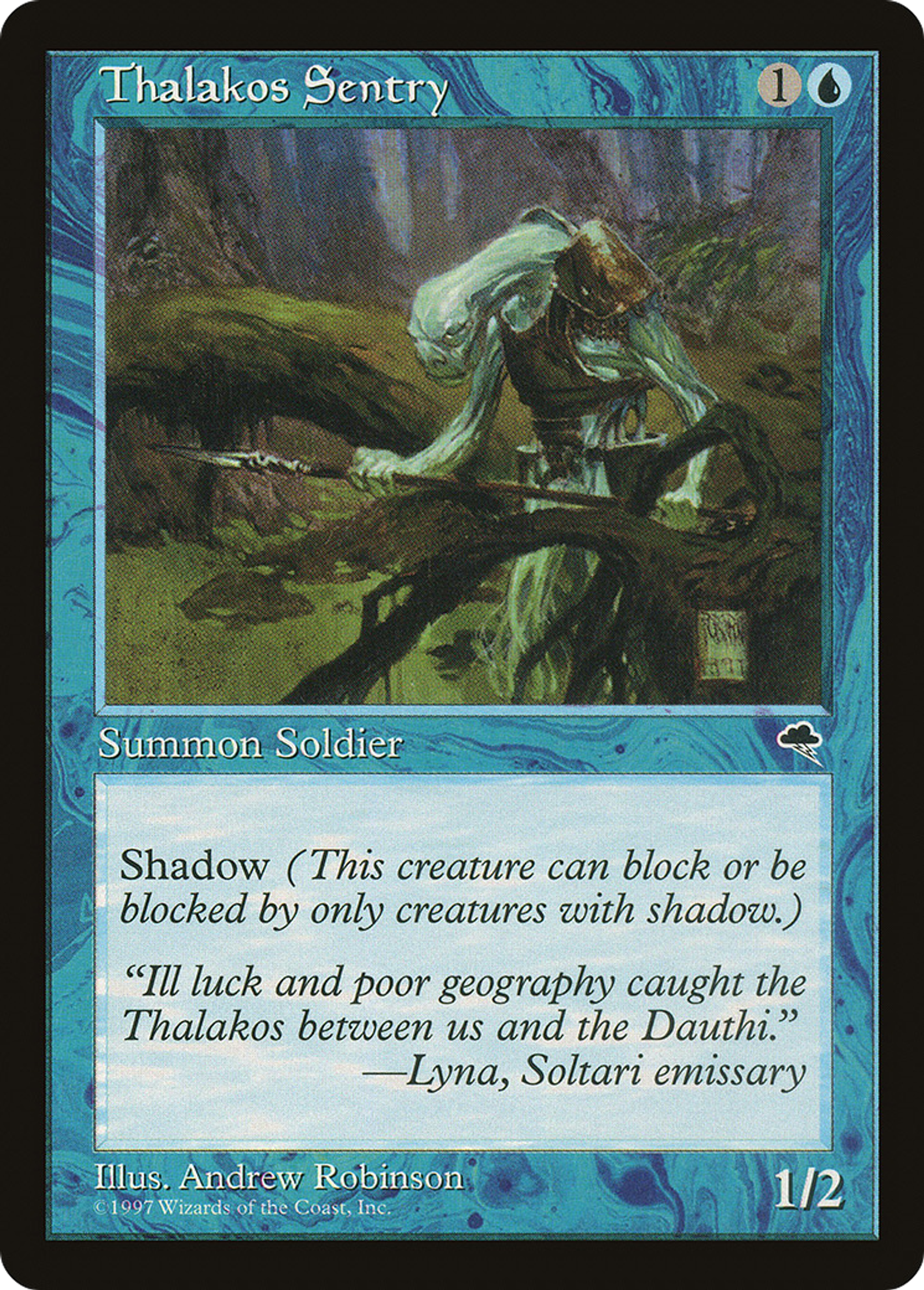Thalakos Sentry — Tempest — Magic: The Gathering