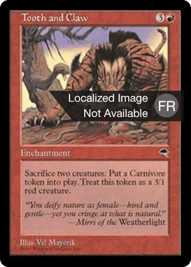 Dent et griffe — Tempest — Magic: The Gathering