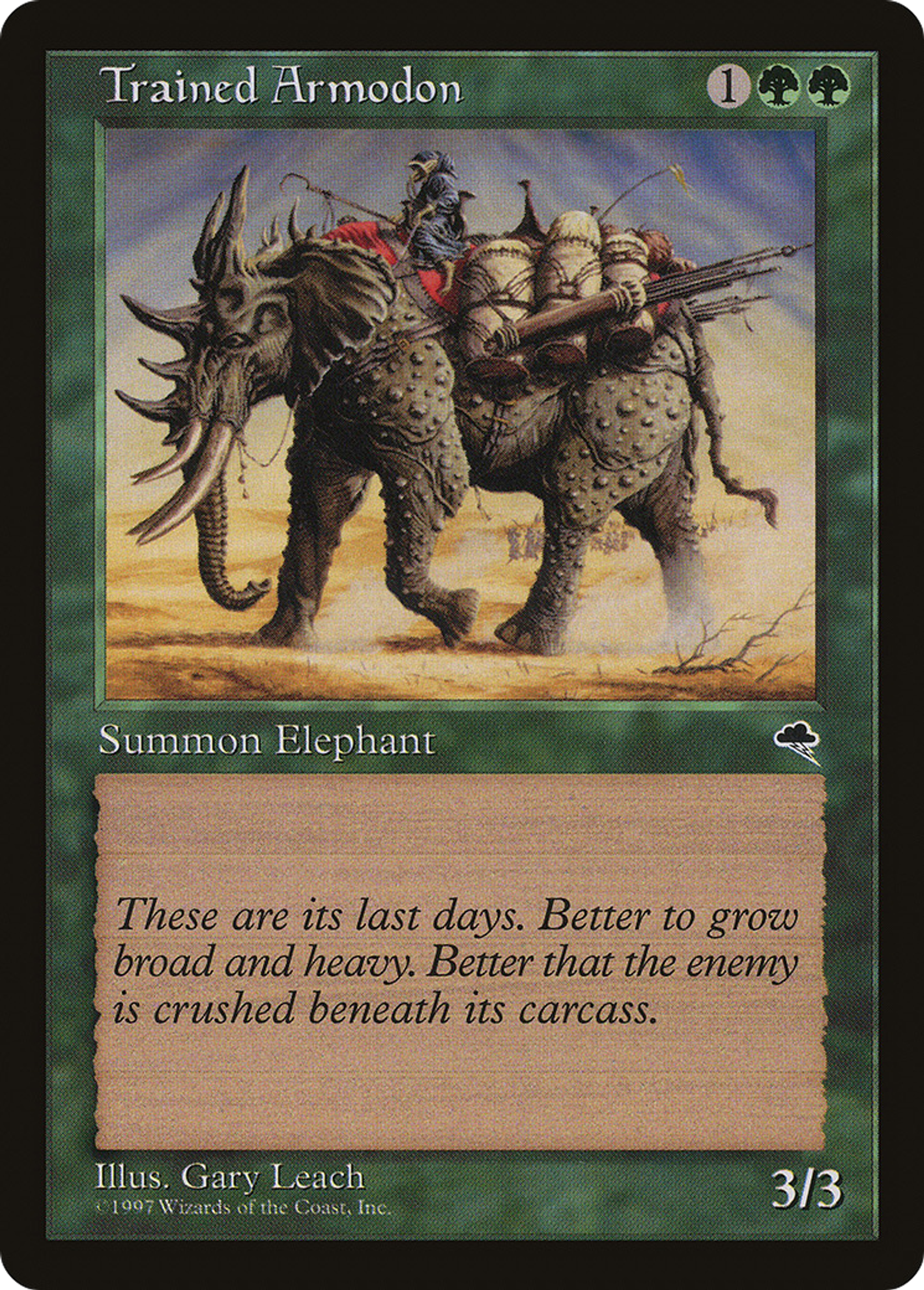Trained Armodon — Tempest — Magic: The Gathering