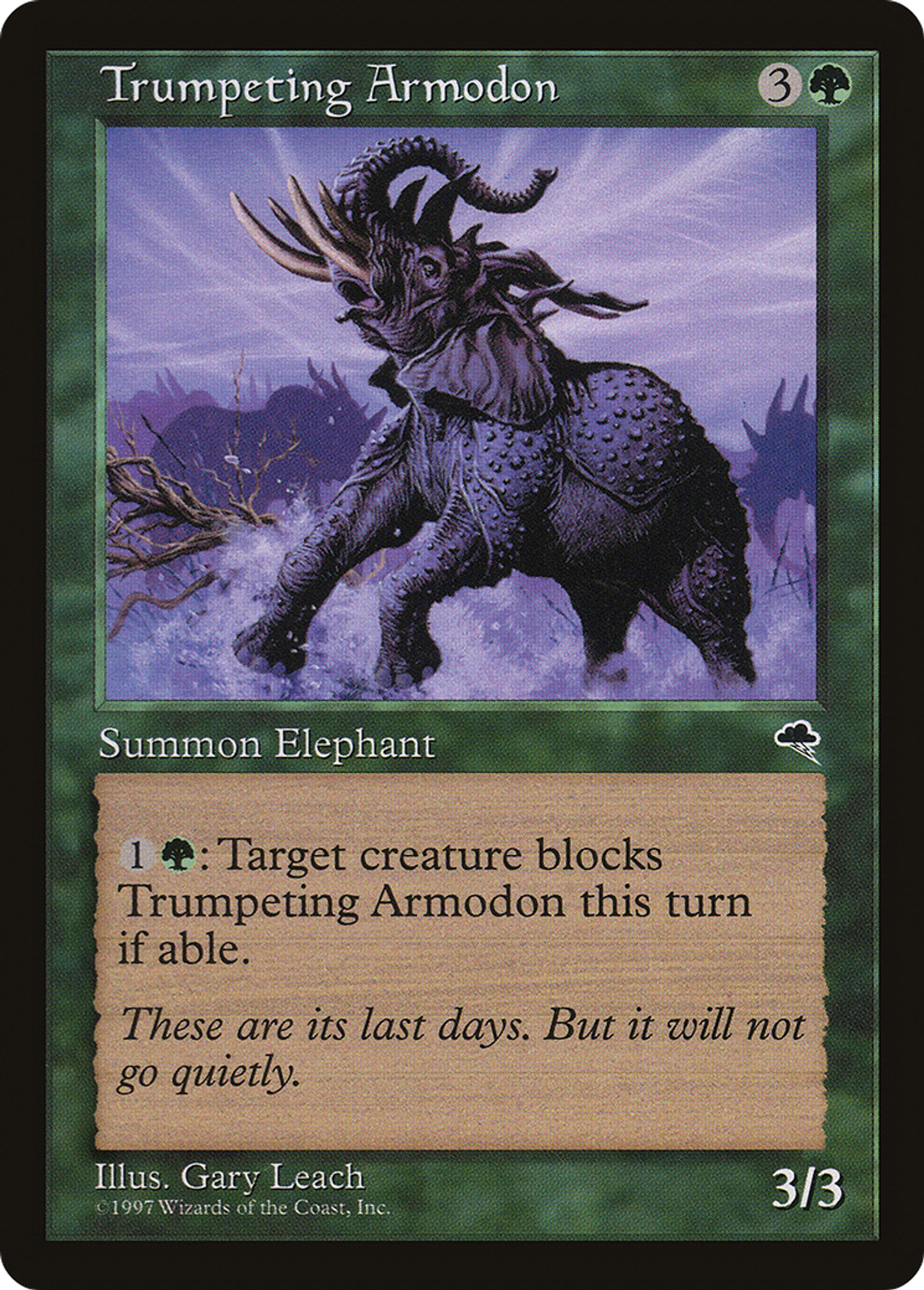 Trumpeting Armodon — Tempest — Magic: The Gathering