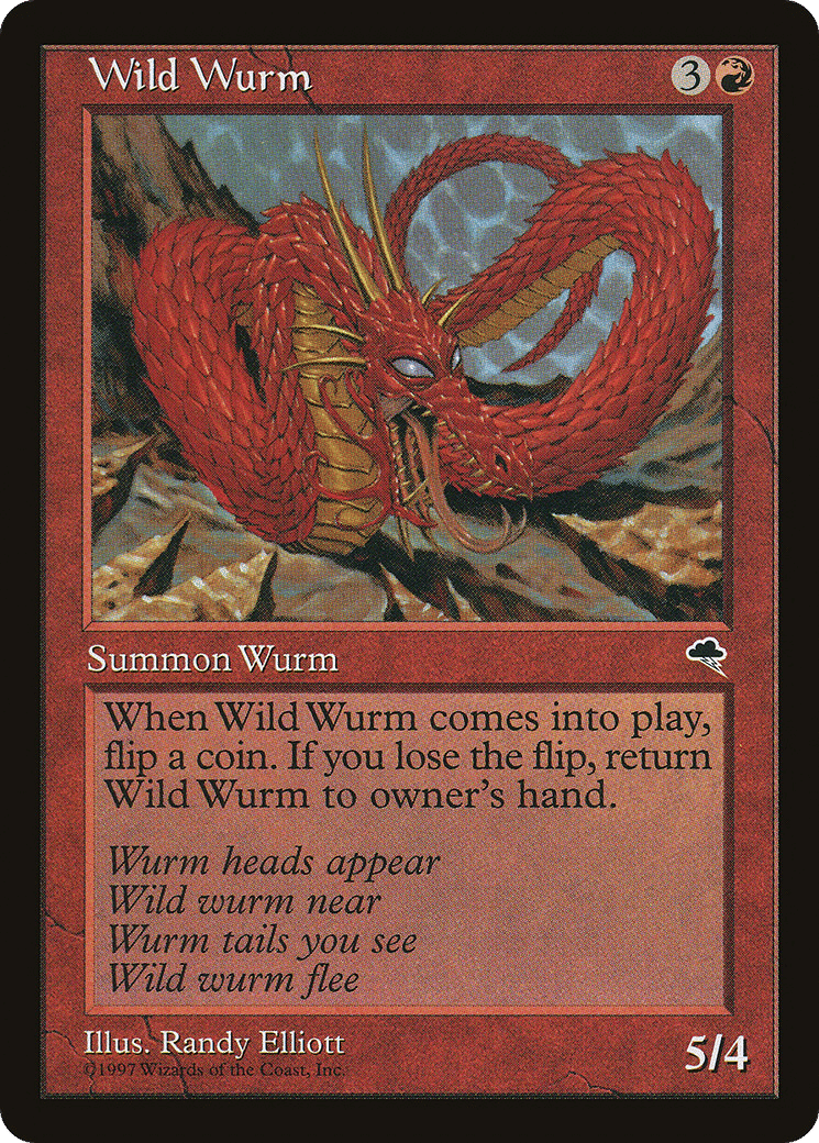 Wild Wurm — Tempest — Magic: The Gathering