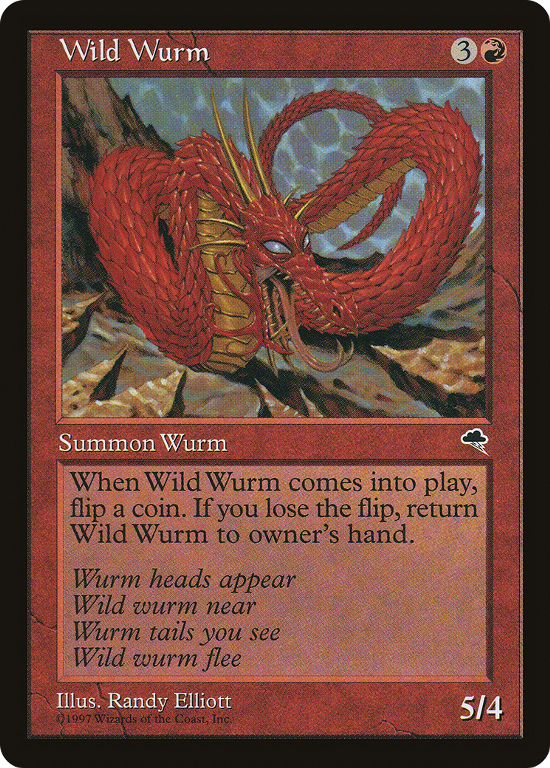 Wild Wurm — Tempest — Magic: The Gathering