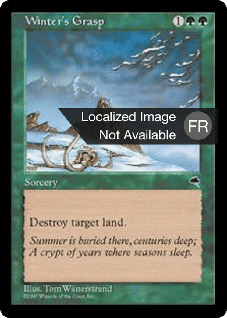 Etreinte de l'hiver — Tempest — Magic: The Gathering