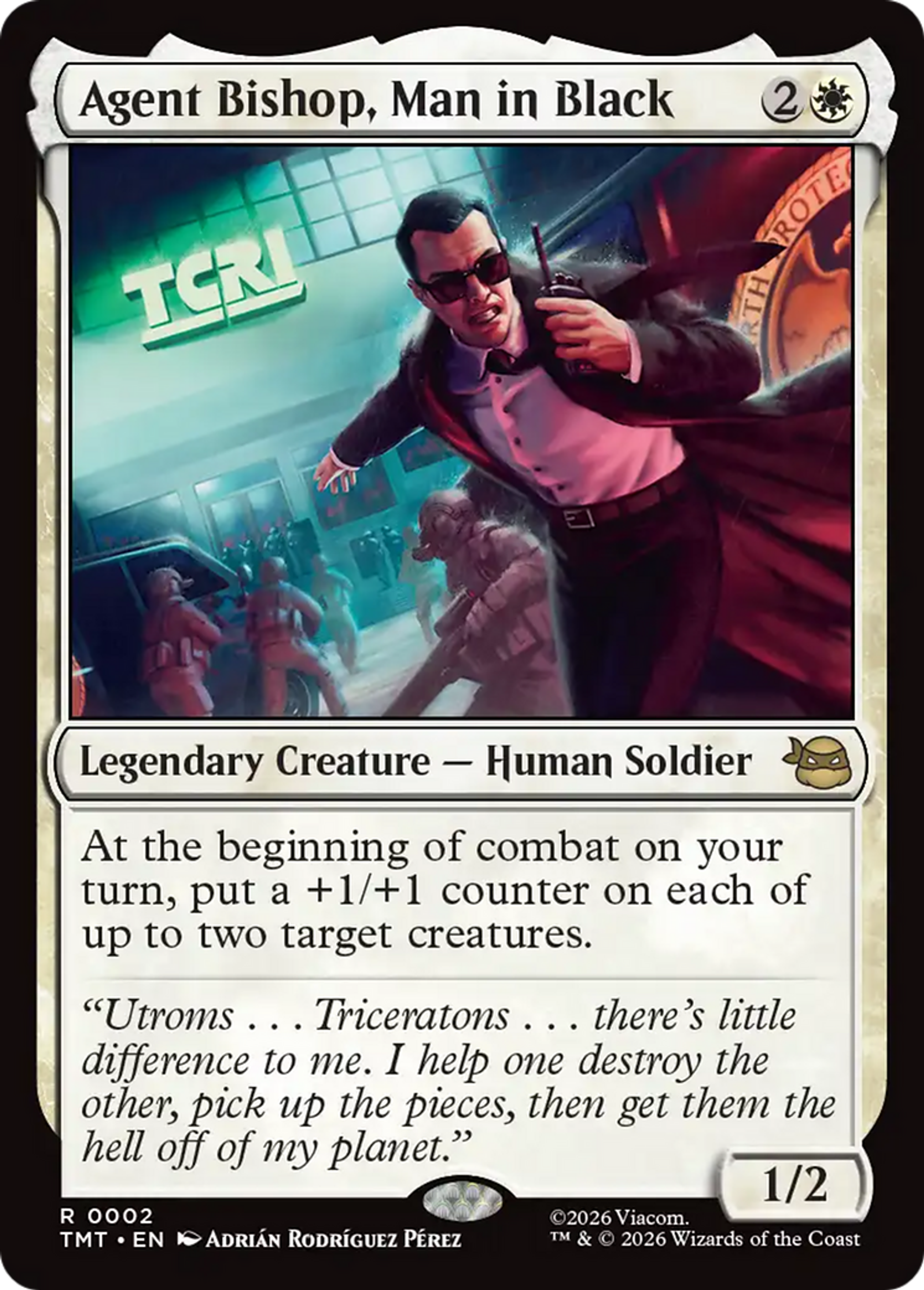 Agent Bishop, Man in Black — Teenage Mutant Ninja Turtles — Magic: The Gathering