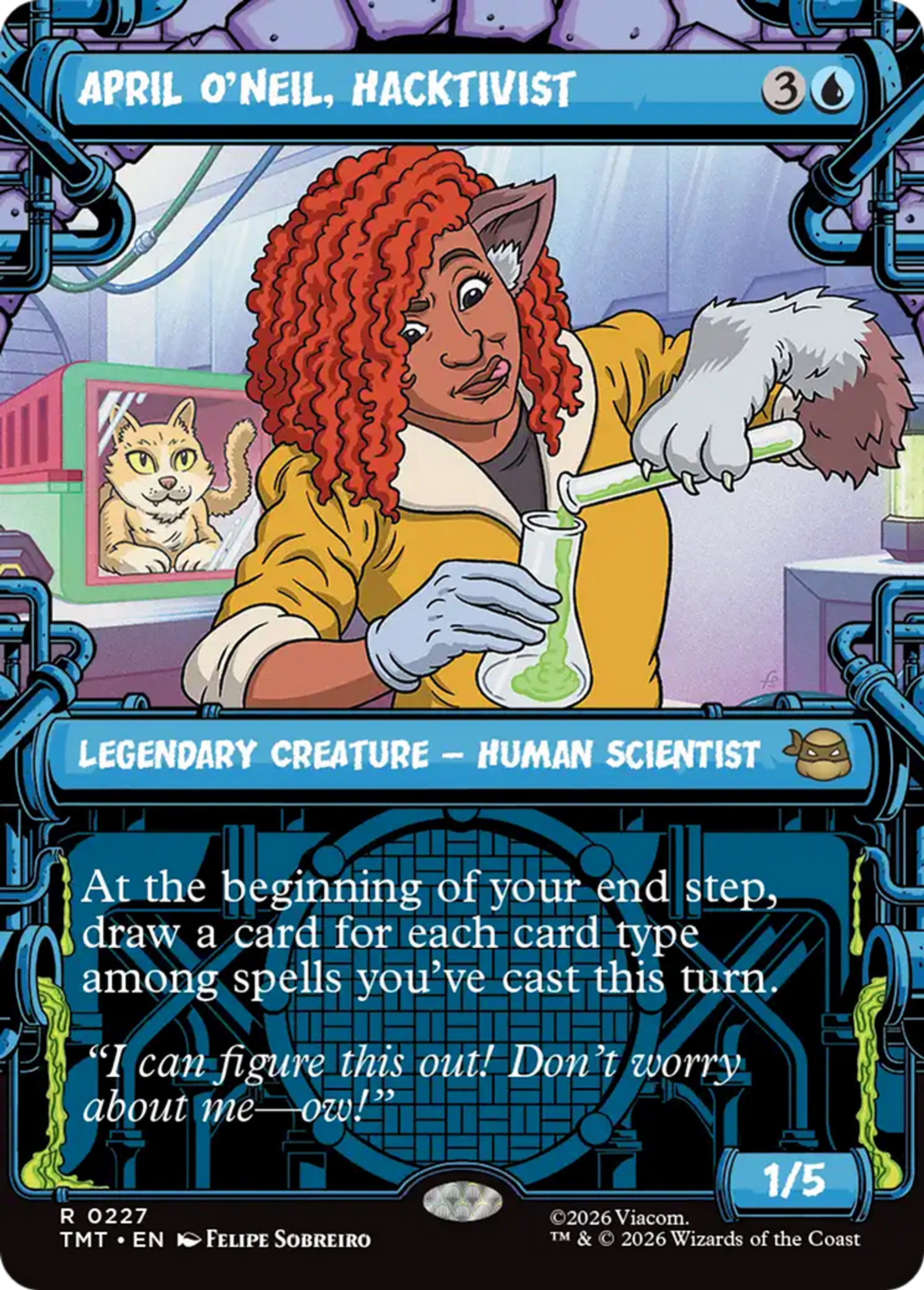 April O'Neil, hacktiviste — Teenage Mutant Ninja Turtles — Magic: The Gathering