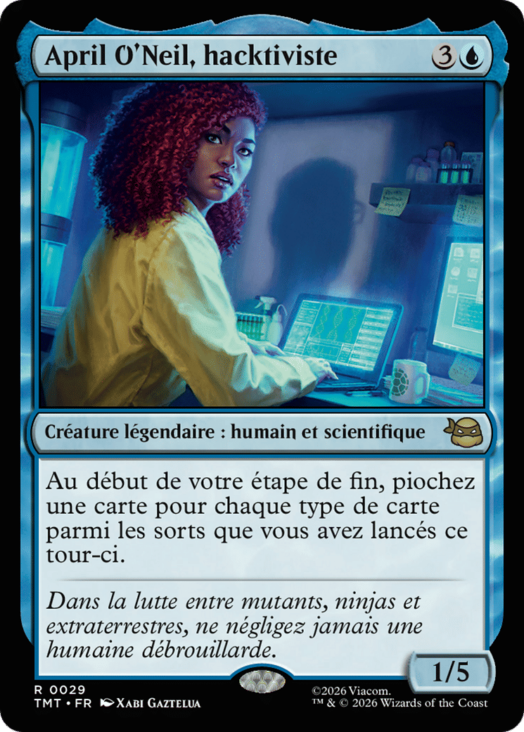 April O'Neil, hacktiviste from Teenage Mutant Ninja Turtles - Magic: The Gathering