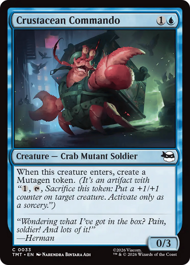 Crustacean Commando — Teenage Mutant Ninja Turtles — Magic: The Gathering