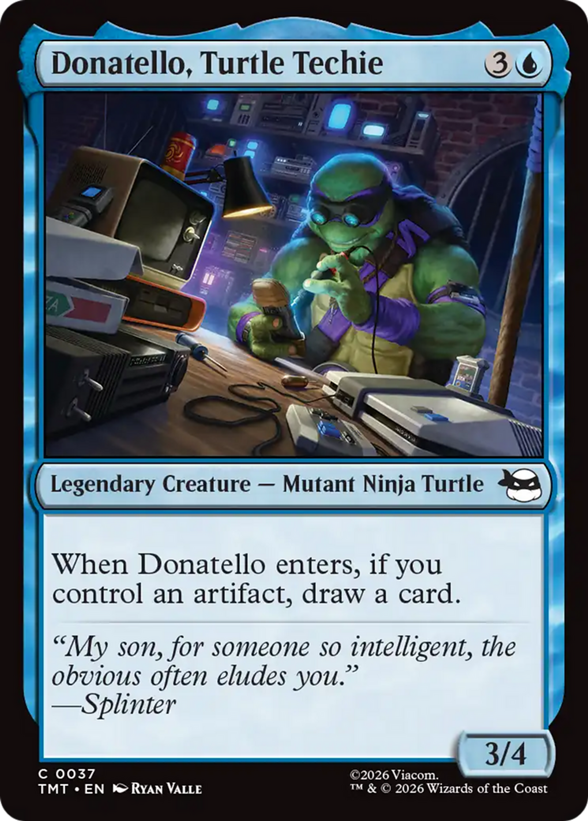 Donatello, Turtle Techie — Teenage Mutant Ninja Turtles — Magic: The Gathering
