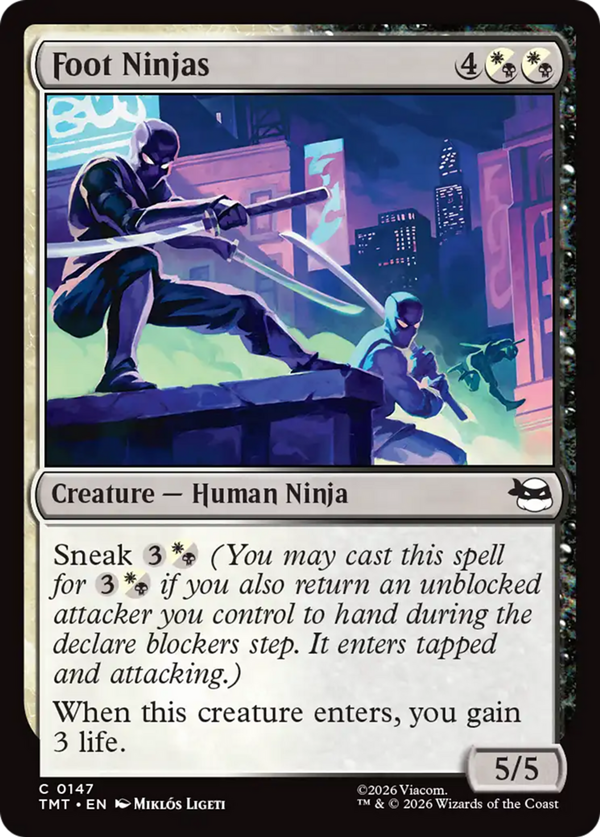 Foot Ninjas — Teenage Mutant Ninja Turtles — Magic: The Gathering