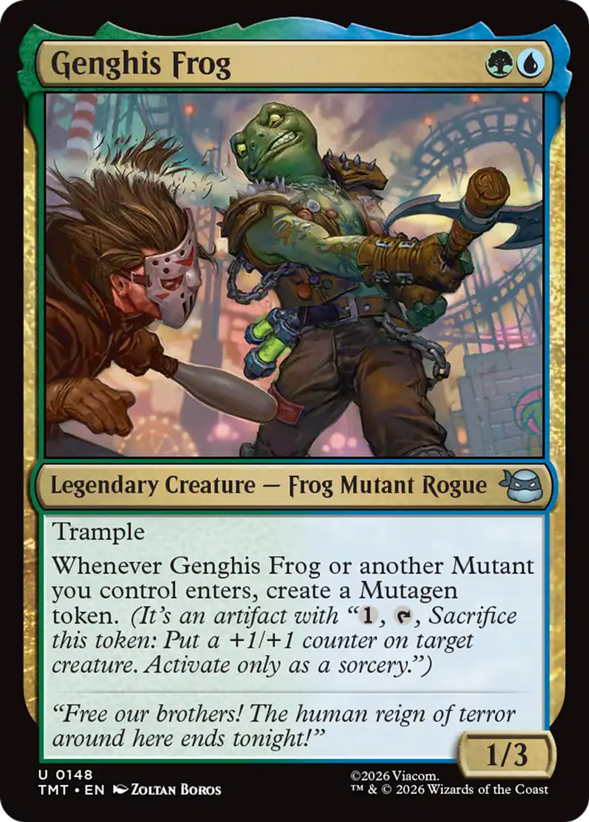 Genghis Frog — Teenage Mutant Ninja Turtles — Magic: The Gathering