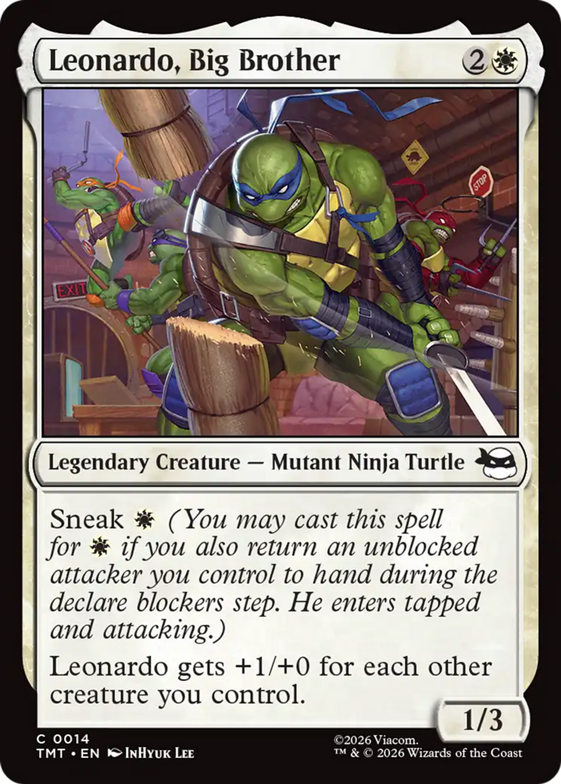 Leonardo, Big Brother — Teenage Mutant Ninja Turtles — Magic: The Gathering