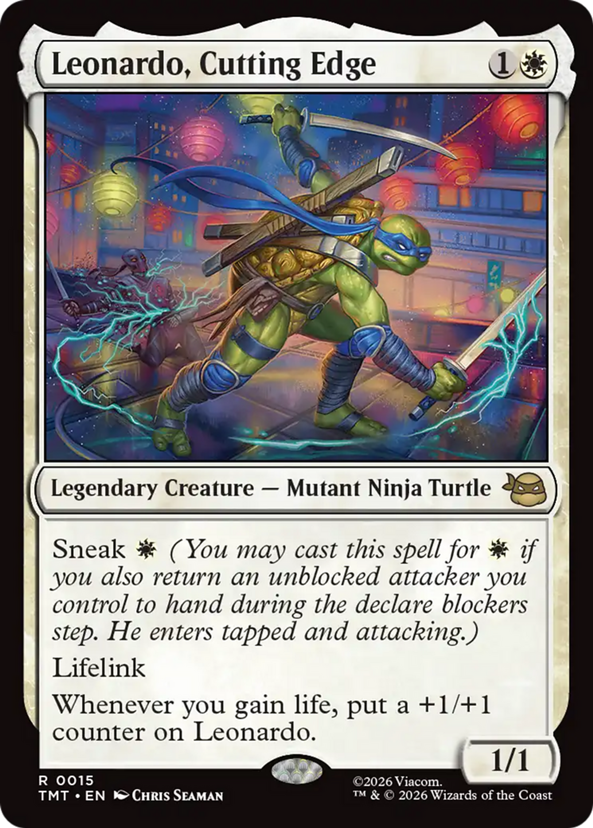 Leonardo, Cutting Edge — Teenage Mutant Ninja Turtles — Magic: The Gathering