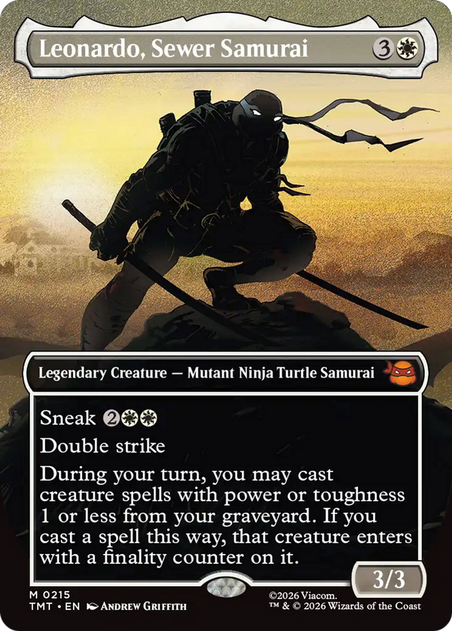 Leonardo, samouraï des égouts — Teenage Mutant Ninja Turtles — Magic: The Gathering