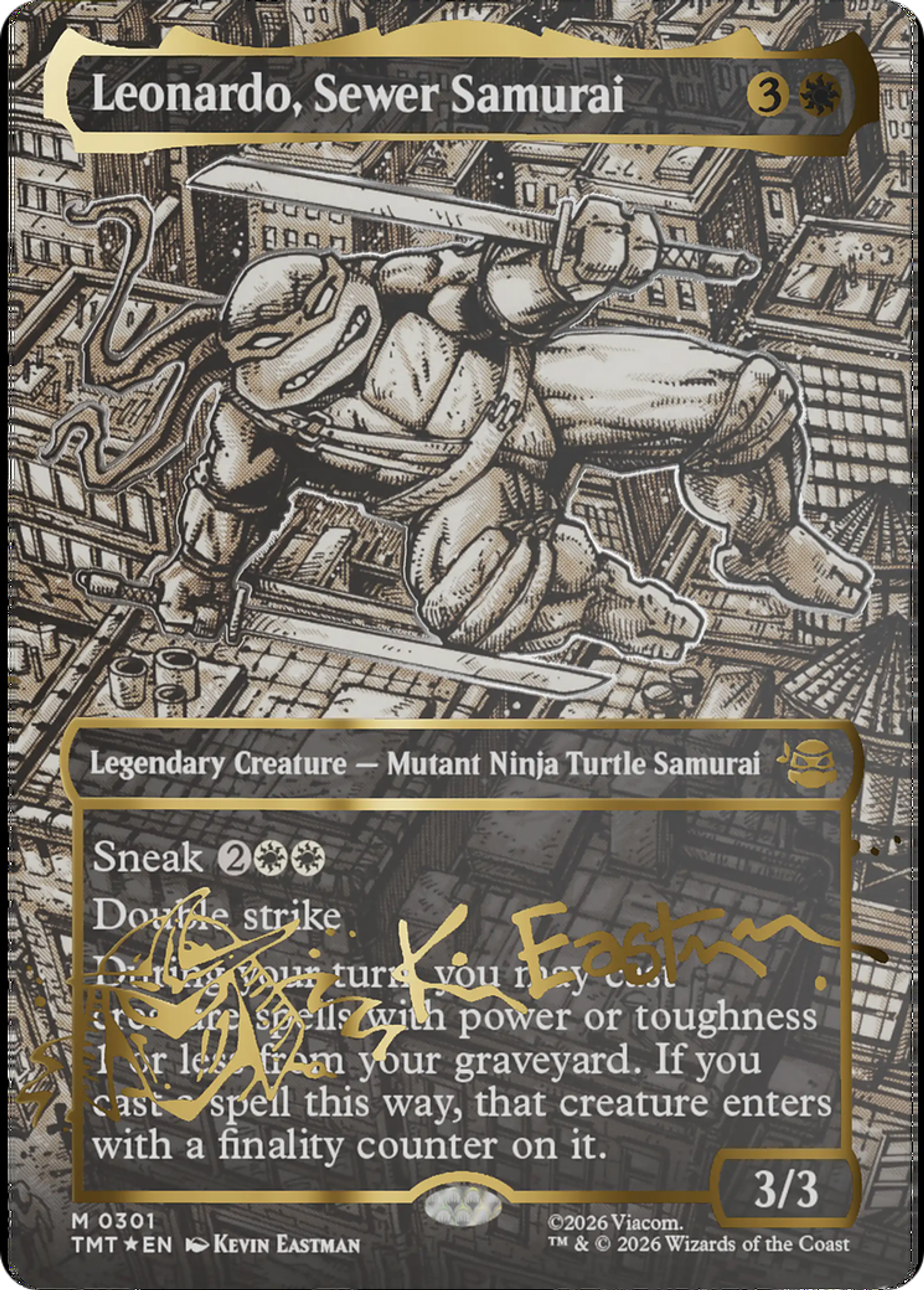 Leonardo, samouraï des égouts — Teenage Mutant Ninja Turtles — Magic: The Gathering