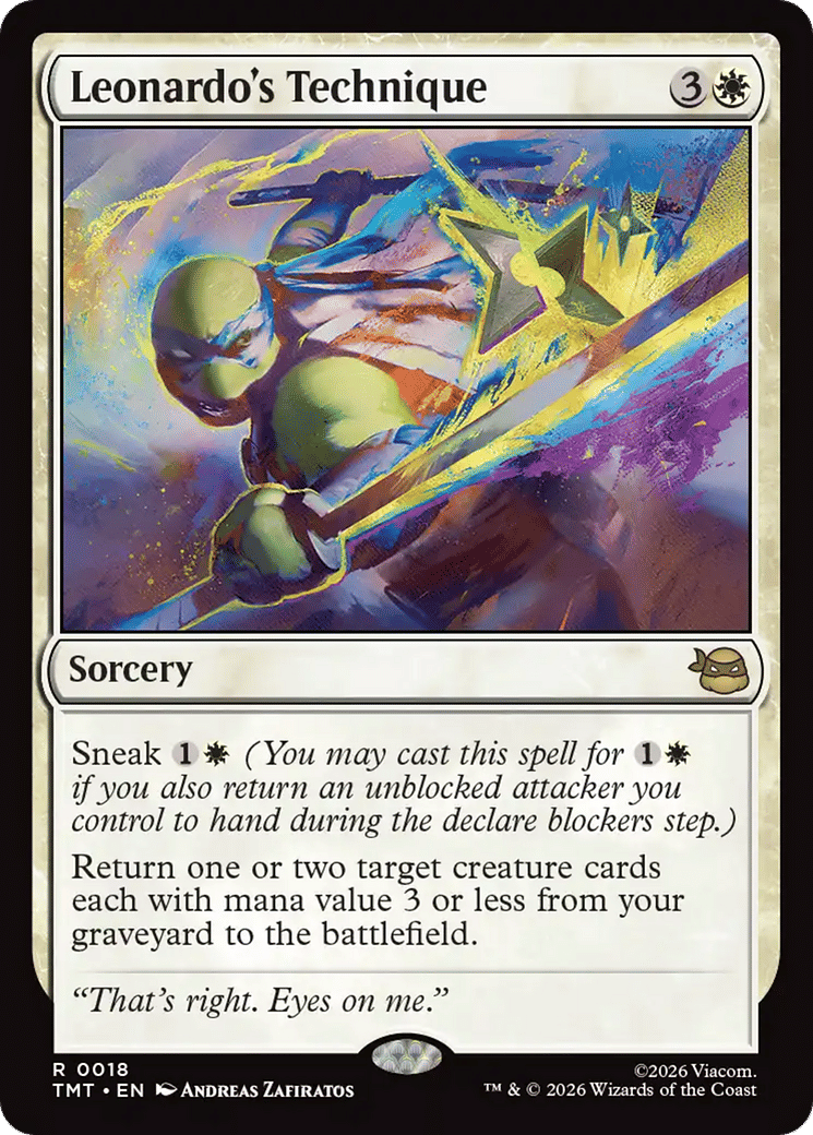 Leonardo's Technique — Teenage Mutant Ninja Turtles — Magic: The Gathering
