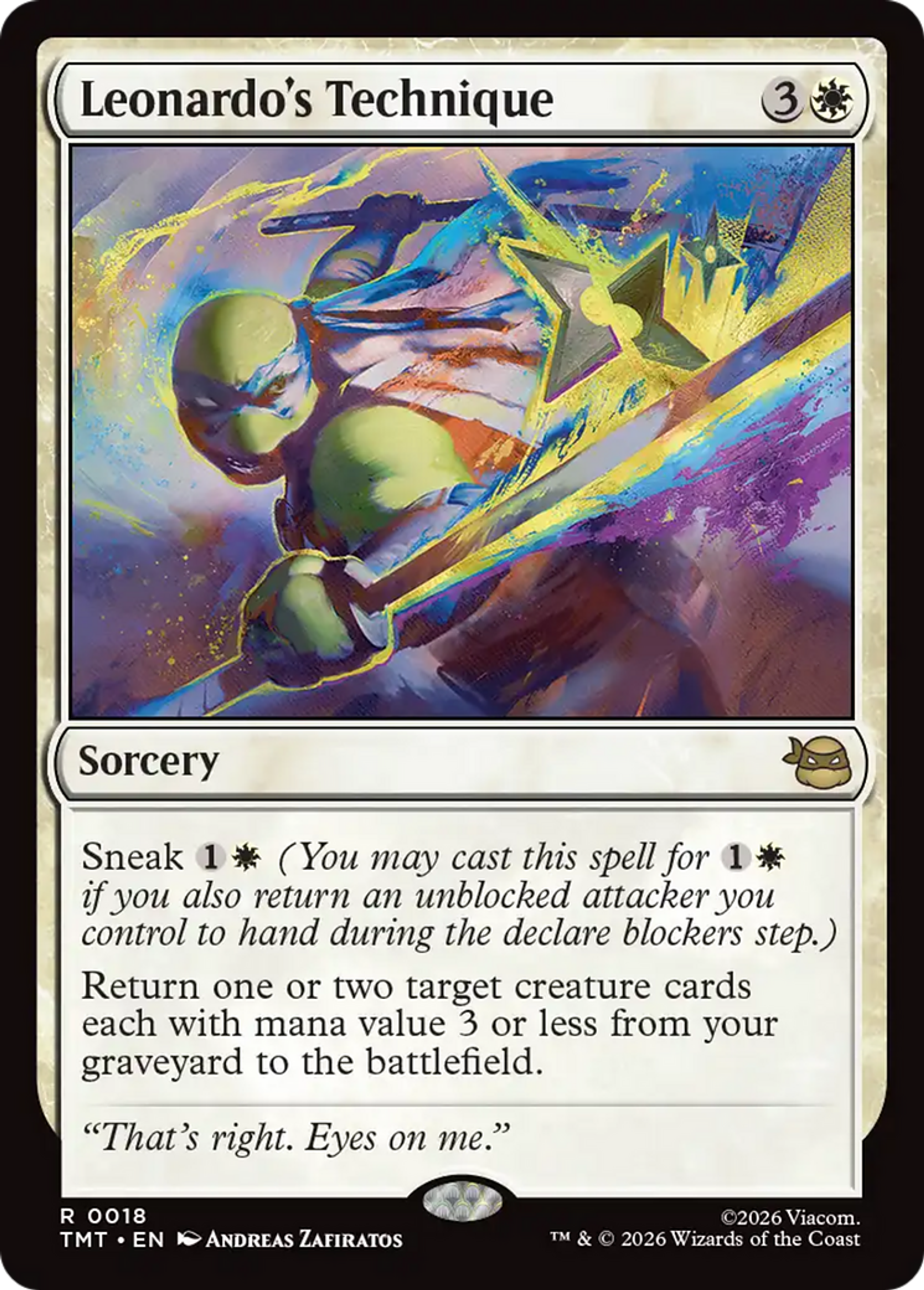 Leonardo's Technique — Teenage Mutant Ninja Turtles — Magic: The Gathering