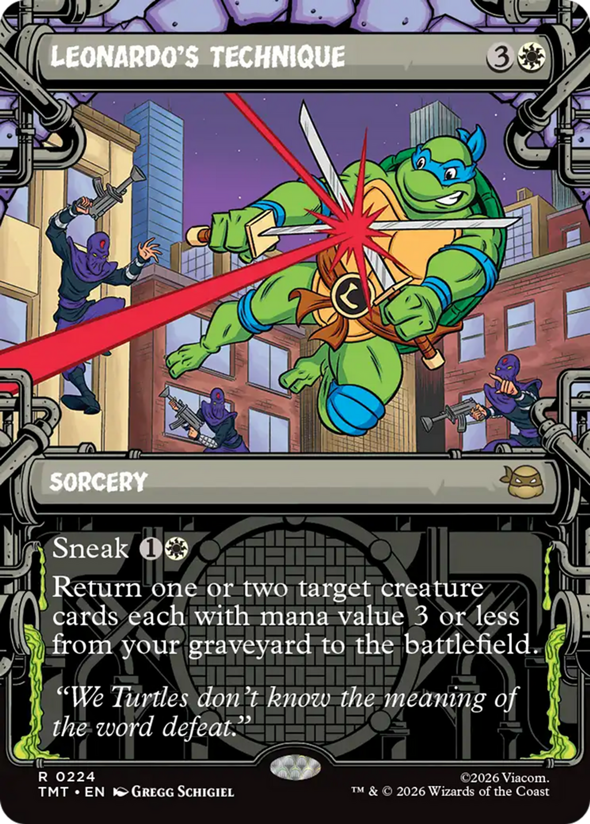 Technique de Leonardo — Teenage Mutant Ninja Turtles — Magic: The Gathering