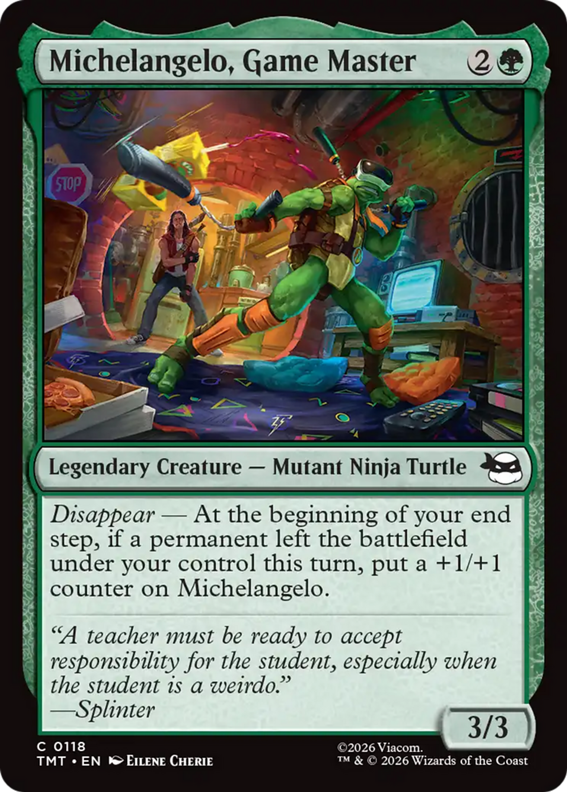 Michelangelo, Game Master — Teenage Mutant Ninja Turtles — Magic: The Gathering