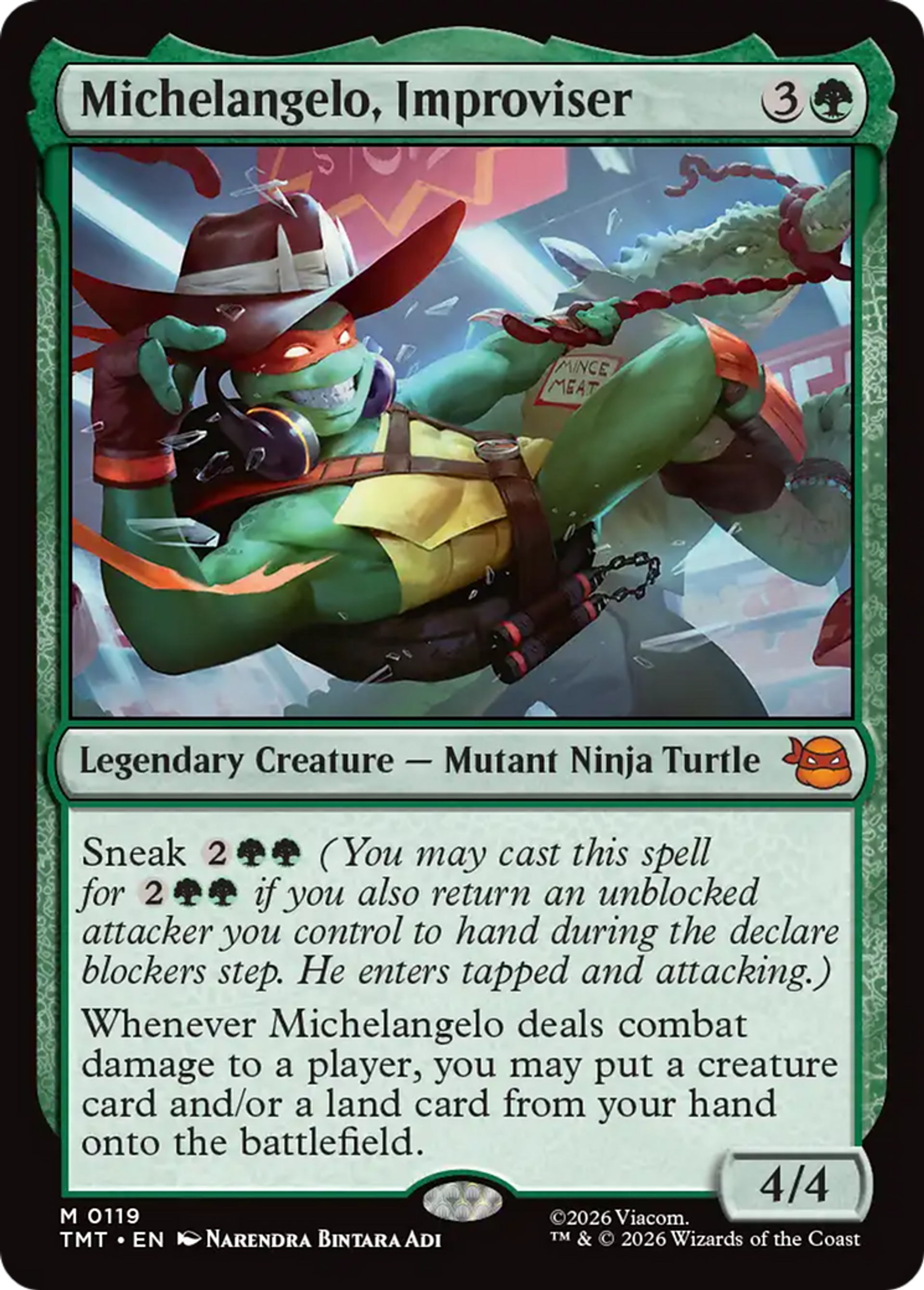 Michelangelo, Improviser — Teenage Mutant Ninja Turtles — Magic: The Gathering