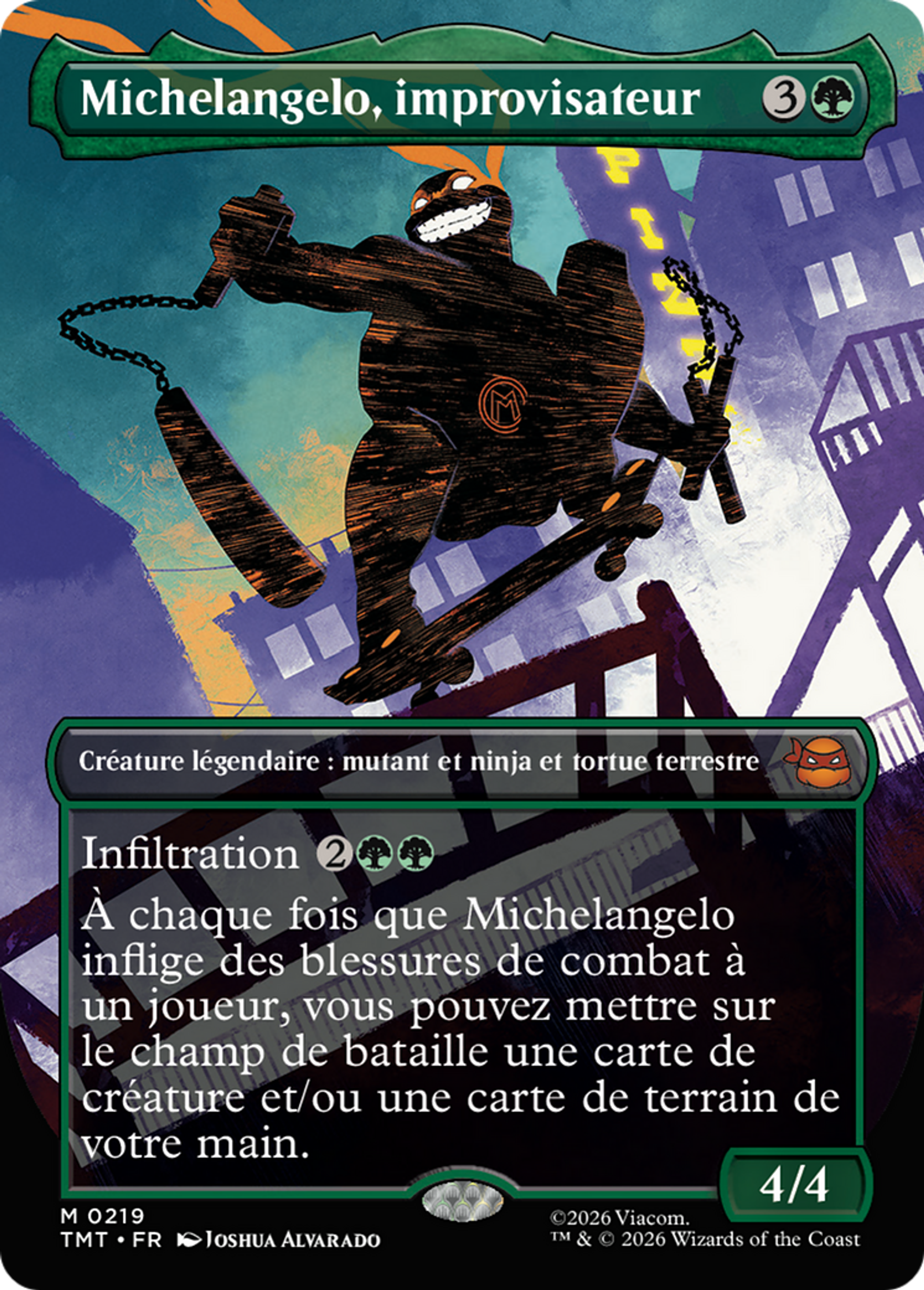 Michelangelo, improvisateur — Teenage Mutant Ninja Turtles — Magic: The Gathering