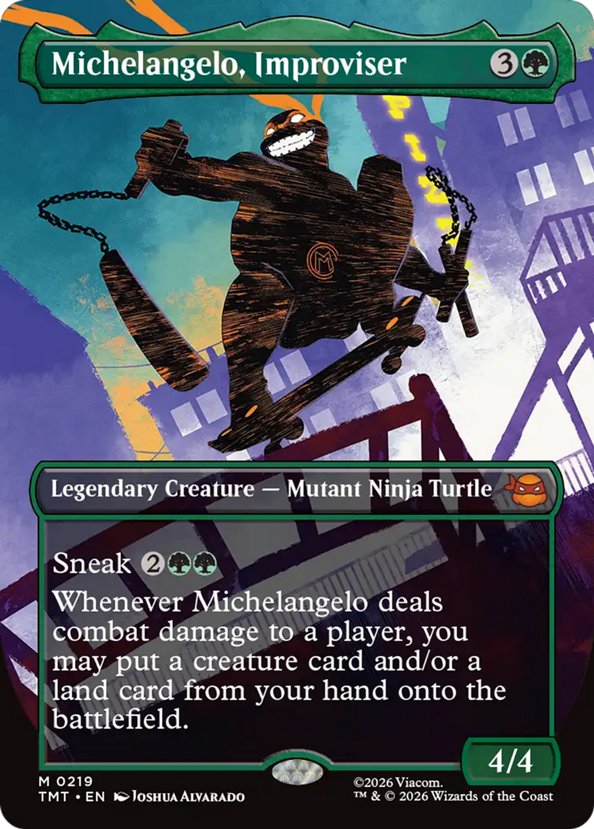 Michelangelo, improvisateur — Teenage Mutant Ninja Turtles — Magic: The Gathering
