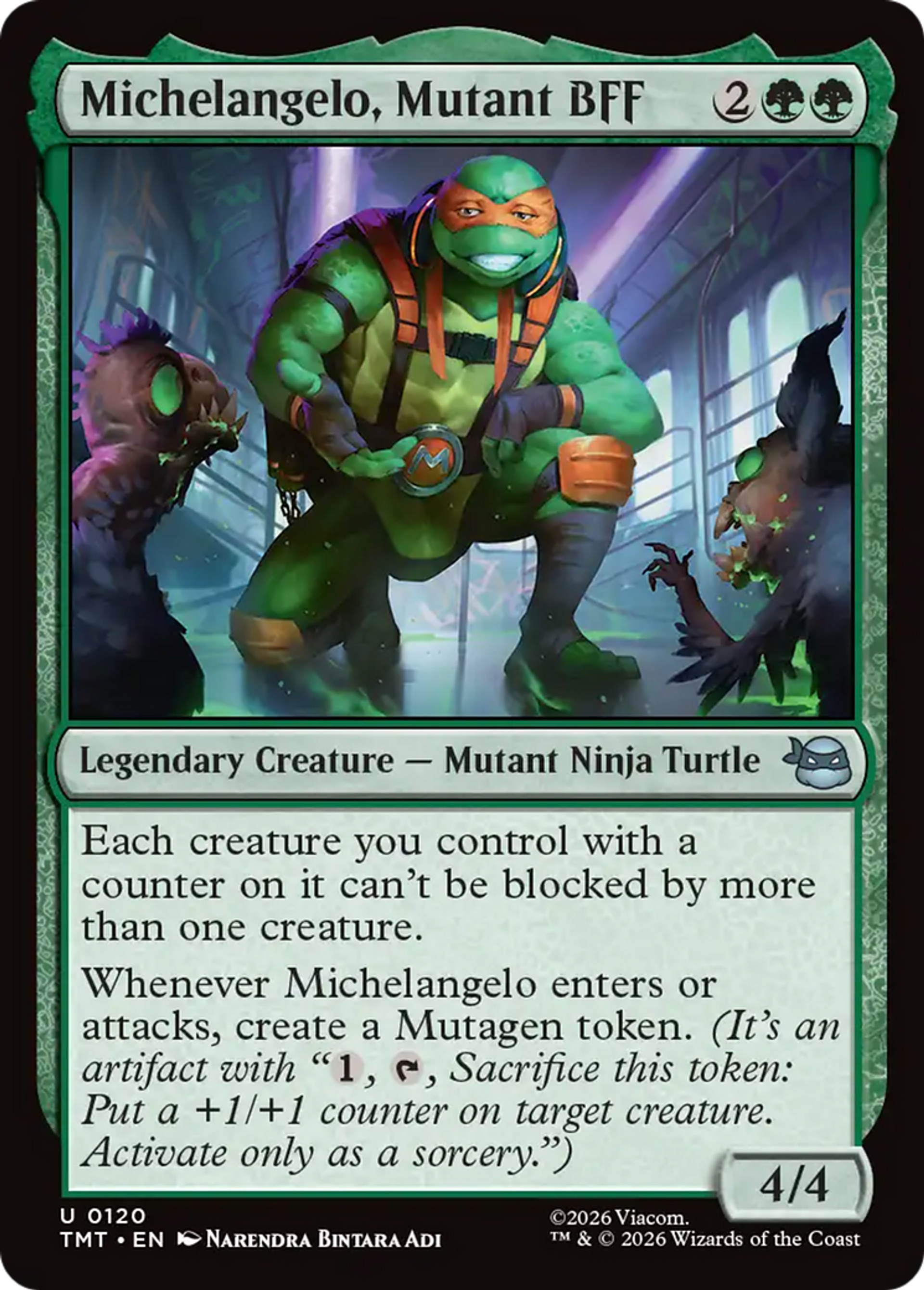 Michelangelo, Mutant BFF — Teenage Mutant Ninja Turtles — Magic: The Gathering