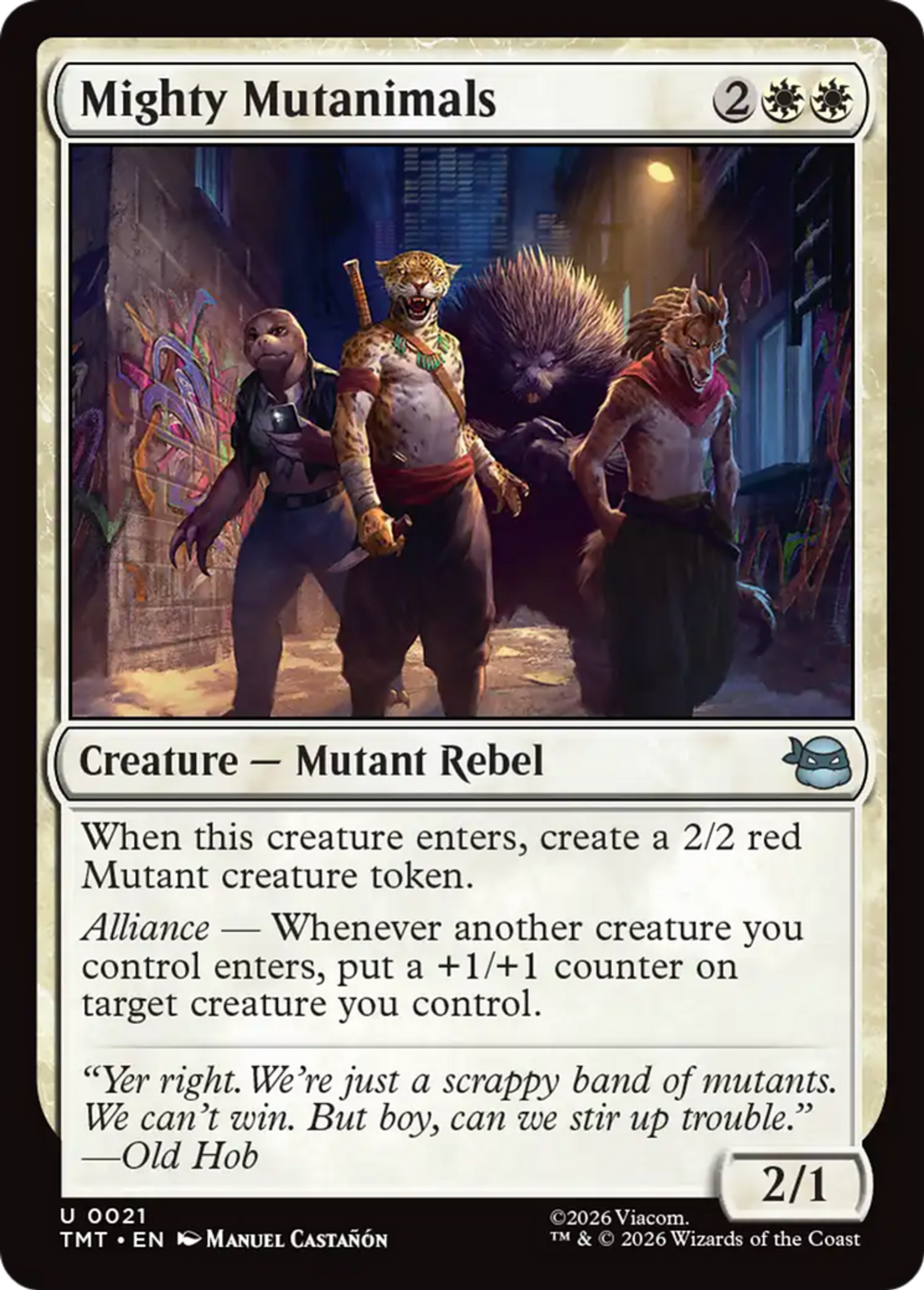 Mighty Mutanimals — Teenage Mutant Ninja Turtles — Magic: The Gathering