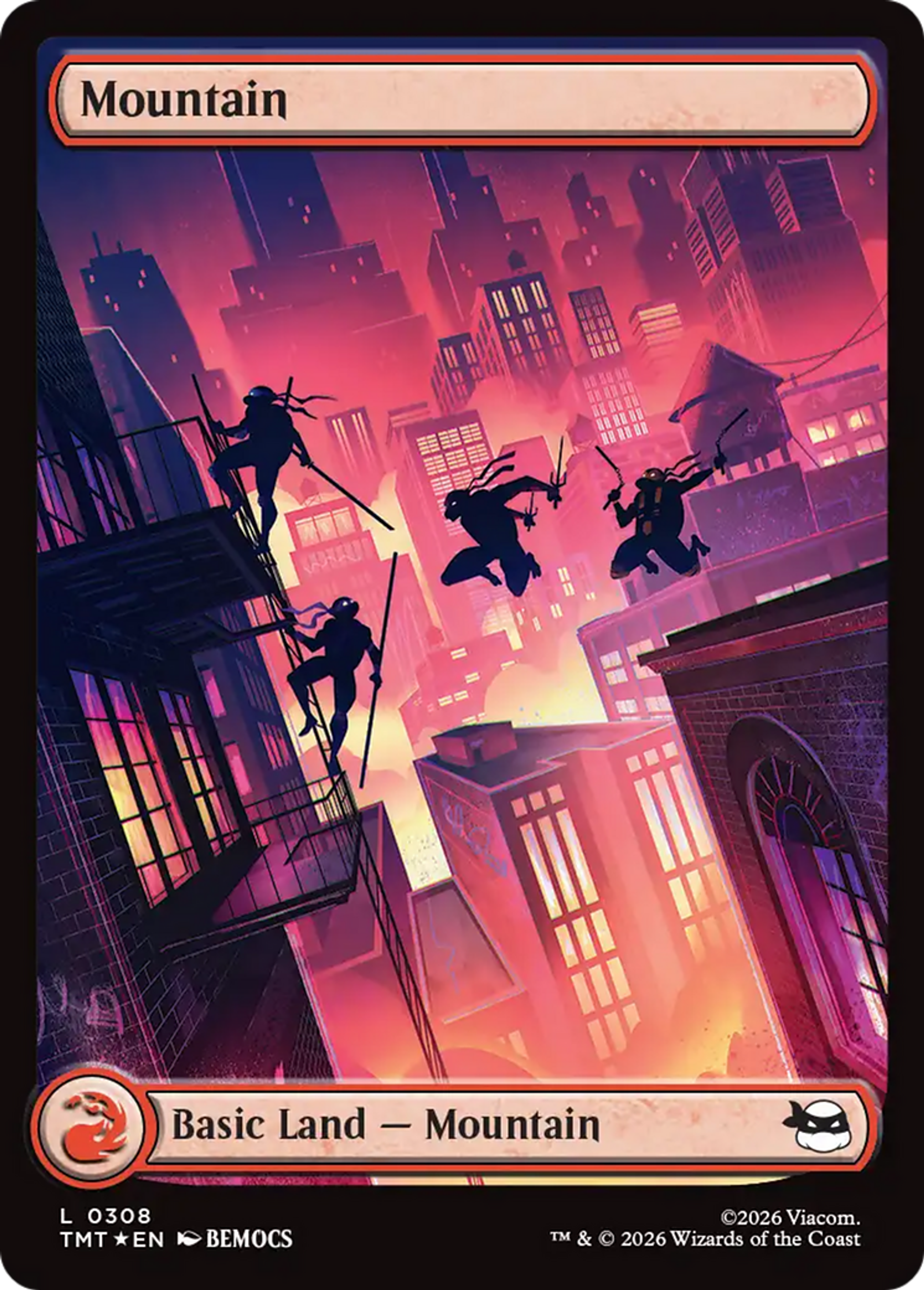 Montagne — Teenage Mutant Ninja Turtles — Magic: The Gathering