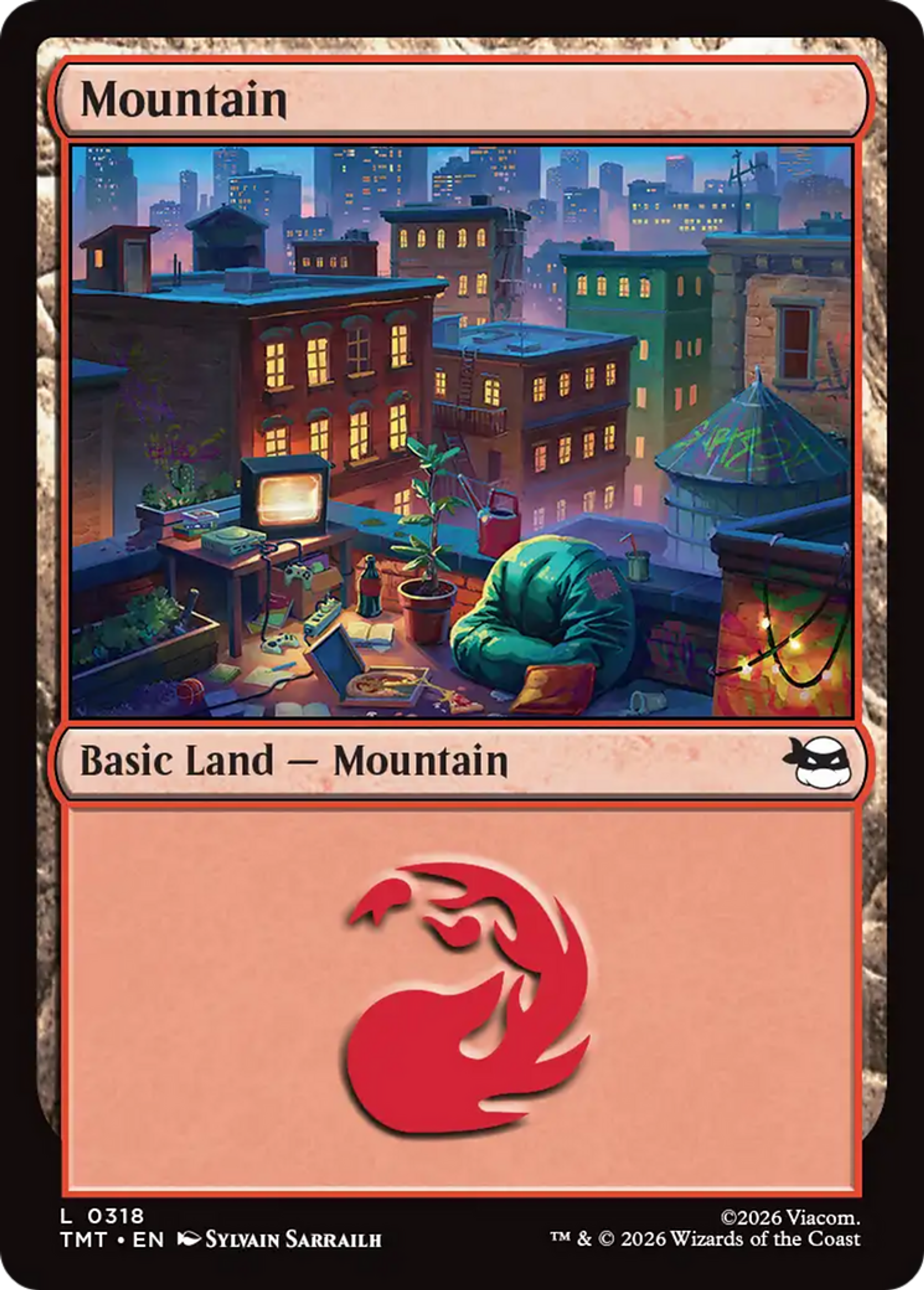 Montagne — Teenage Mutant Ninja Turtles — Magic: The Gathering