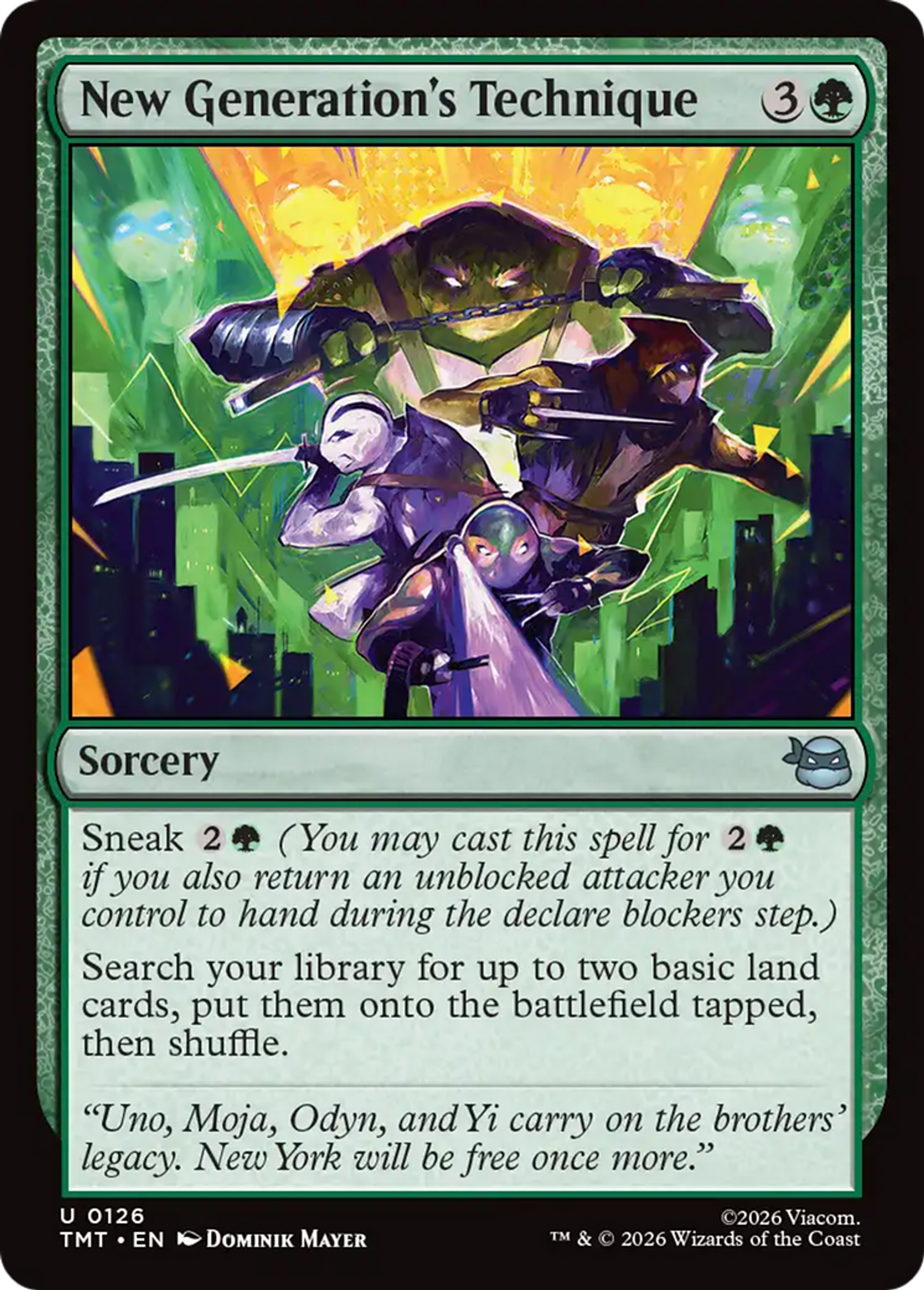 New Generation's Technique — Teenage Mutant Ninja Turtles — Magic: The Gathering